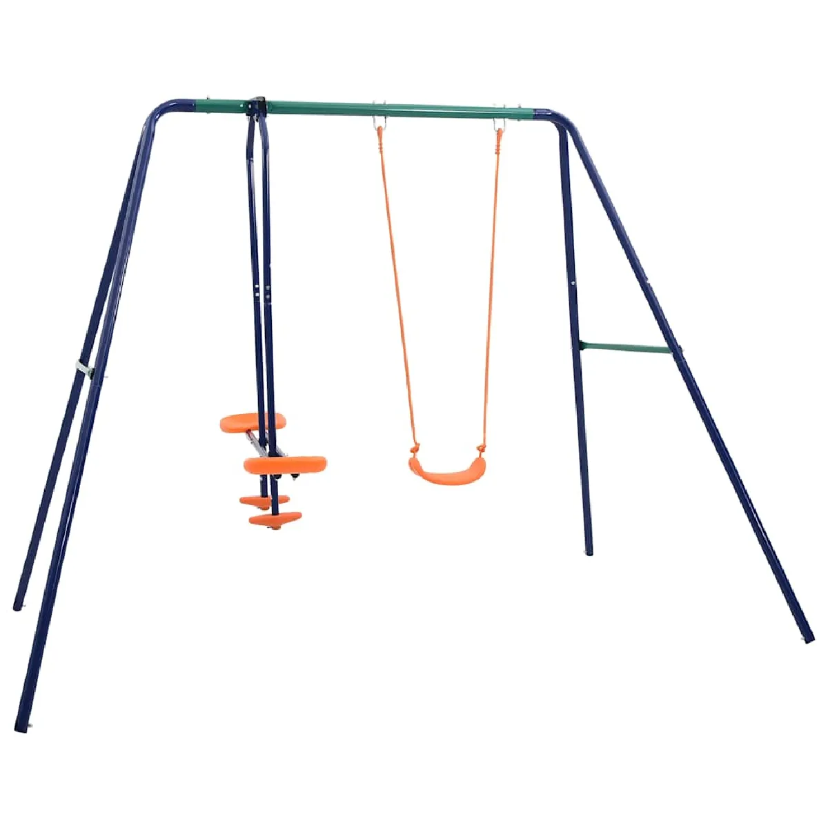 Vidaxl Ensemble Balançoire 3 Places Acier