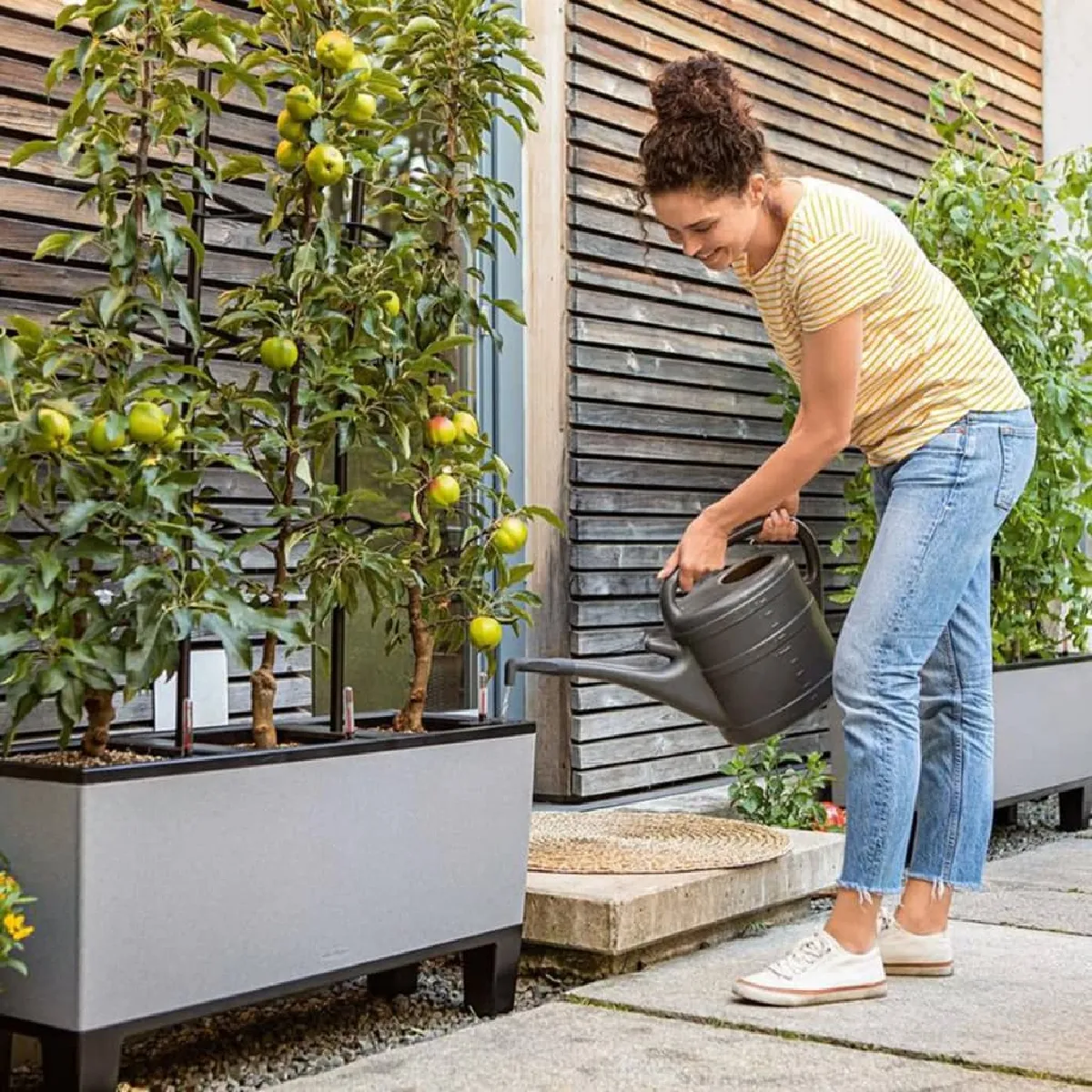 Lechuza Jardinière Trio Stone 30
