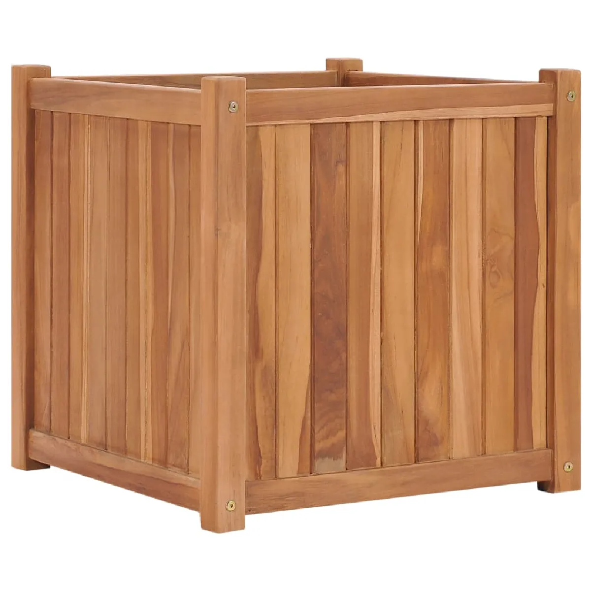 Vidaxl Lit surélevé 50x50x50 cm Bois de teck solide