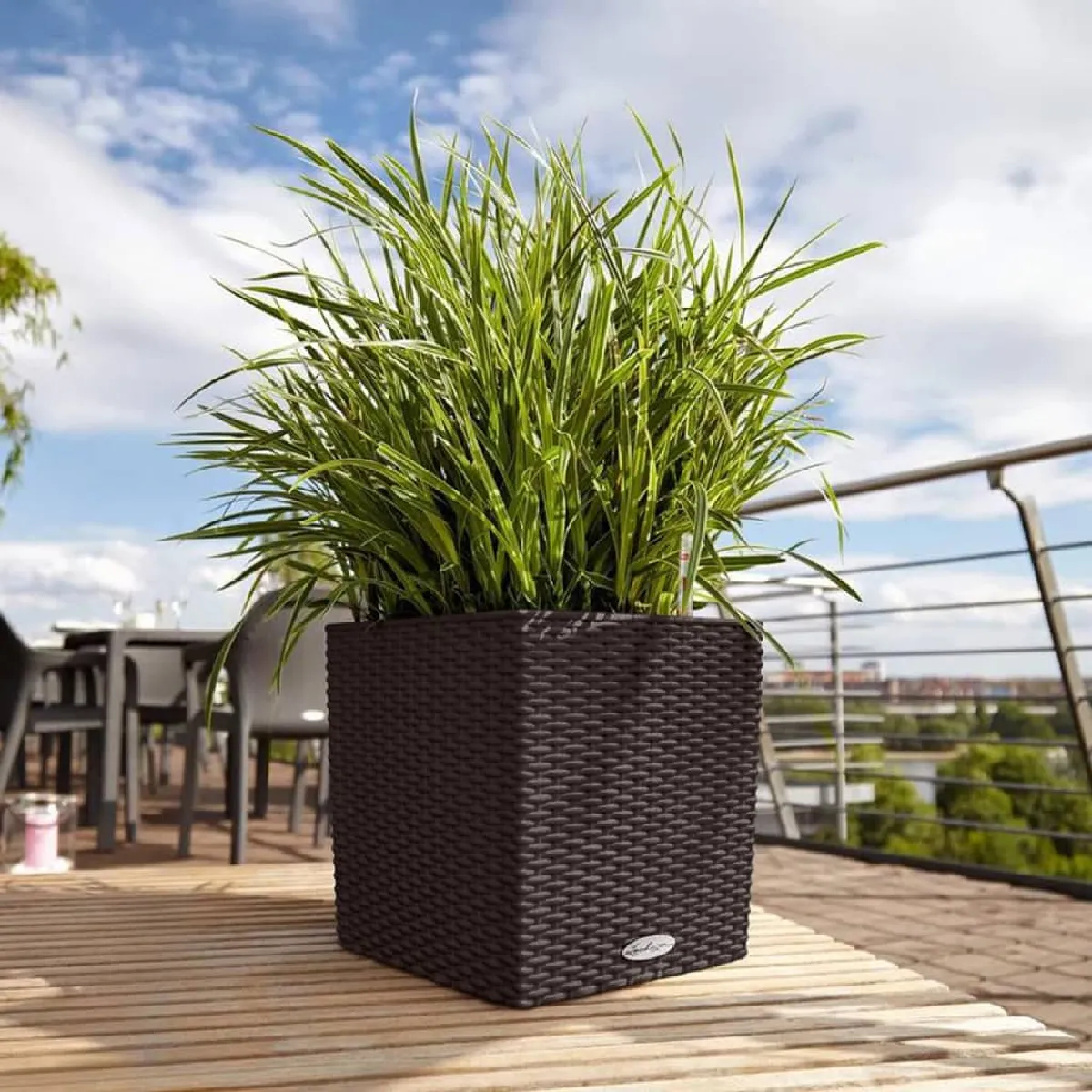 Lechuza Jardinière Cube Moka