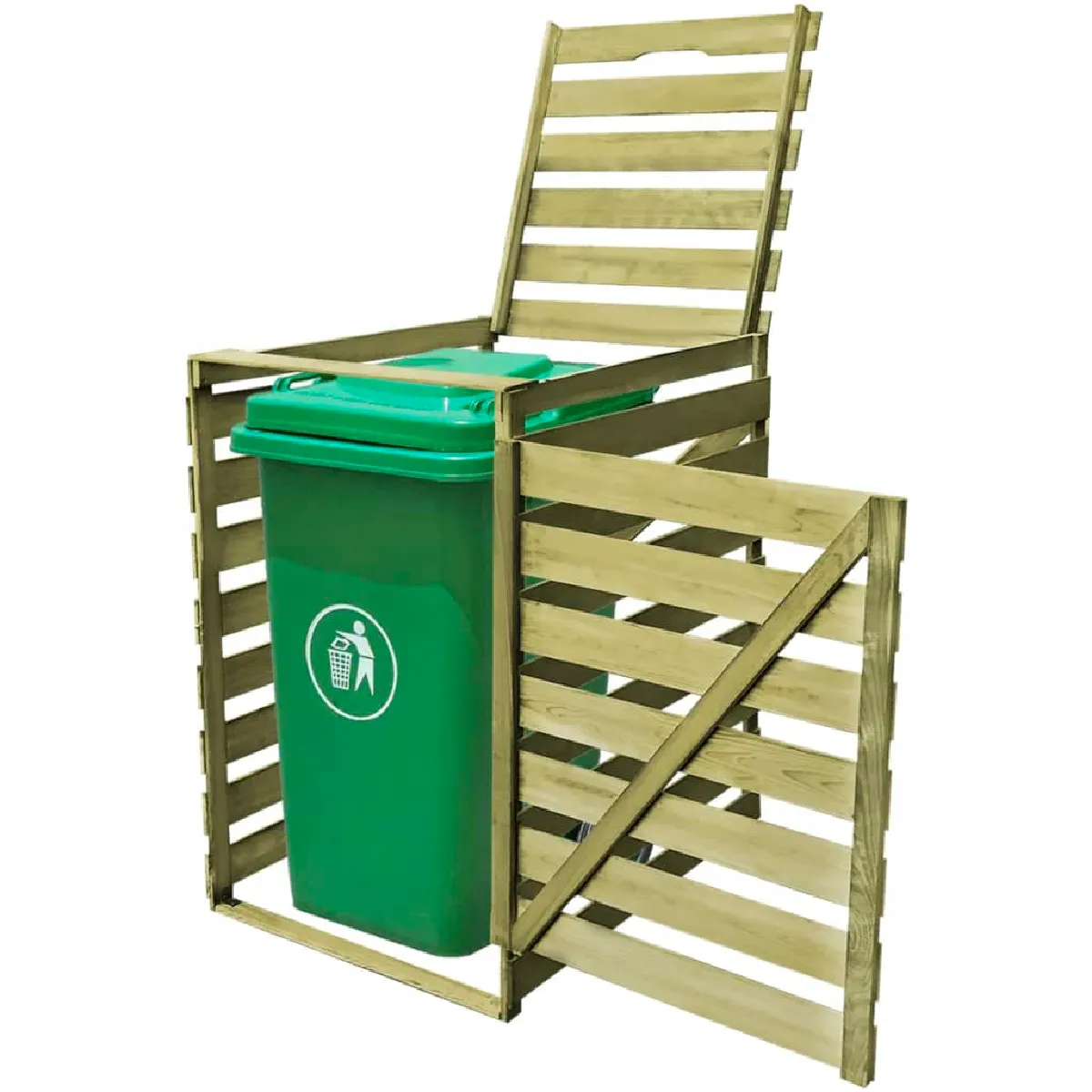 VIDAXL  Abri Poubelle - 240L