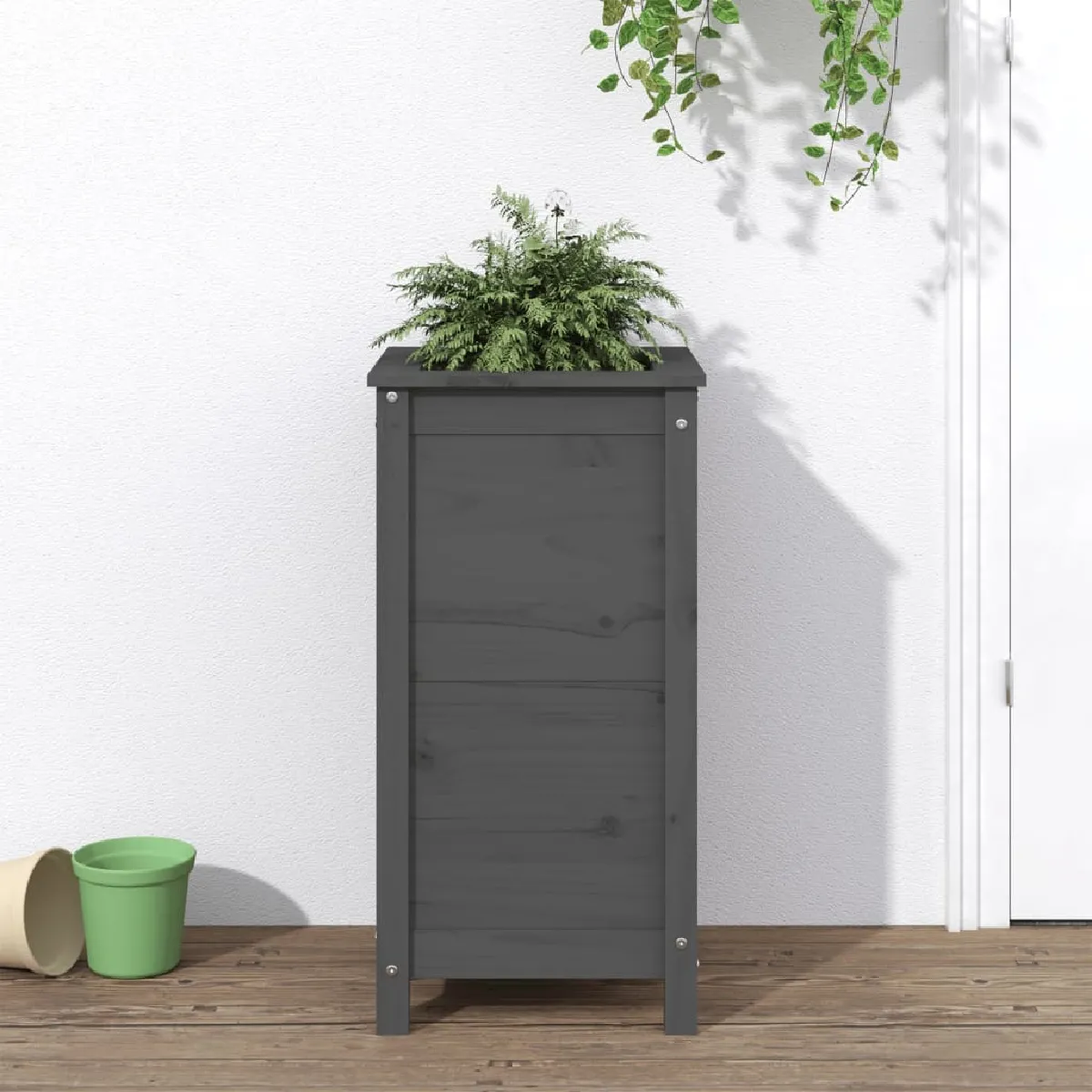 vidaXL Jardinière Bois de pin - vue 4
