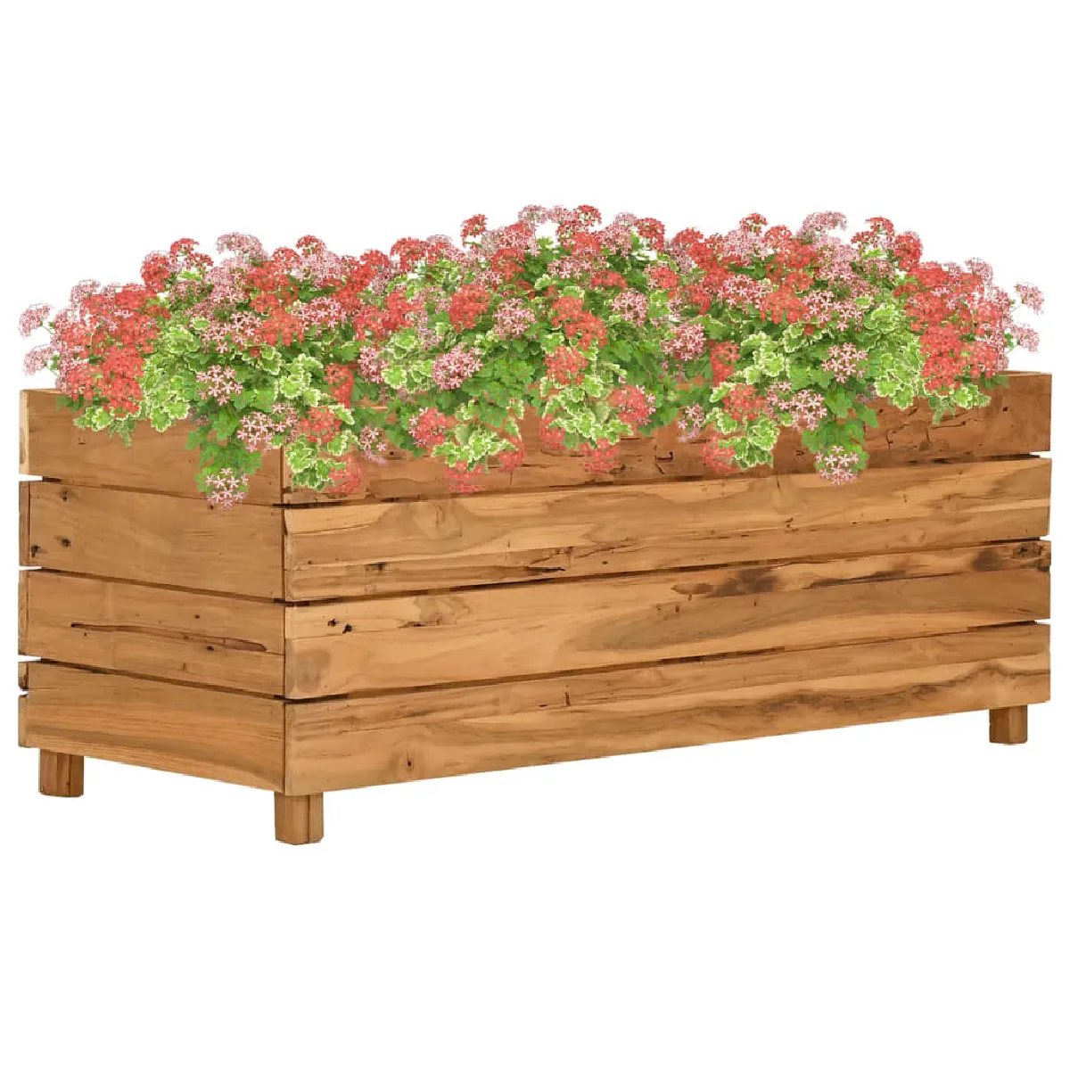 Vidaxl Lit Surélevé Teck Recyclé