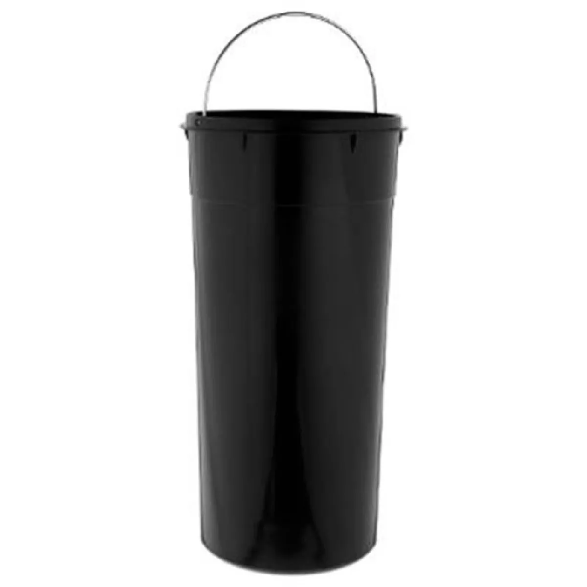Poubelle FIVE Simply Smart 5L Avec Couvercle En Bambou – Blanc, Dimensions 18,3x22,4x24,4 Cm, En Polypropylène, Design élégant Pour Bureau Ou Salle De Bain