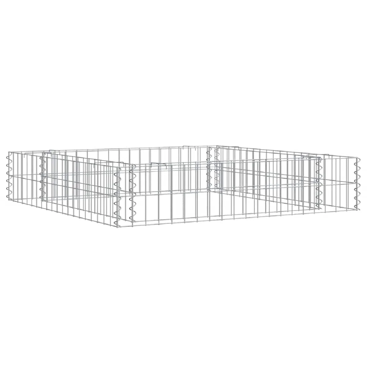 vidaXL Lit surélevé à gabion vidaXL 100x100x20 cm - vue 2