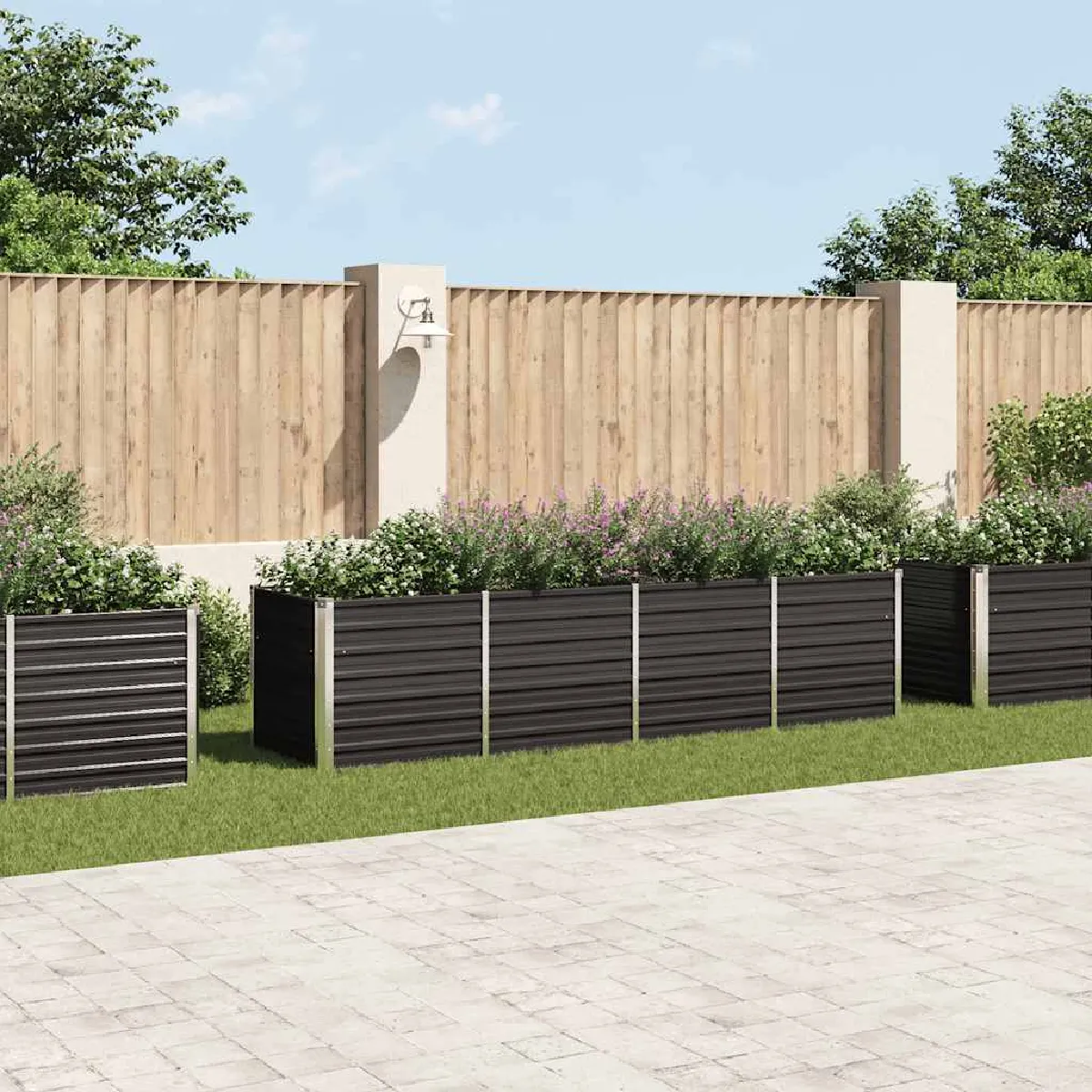 vidaXL Lit de Jardin 320x80x77 cm