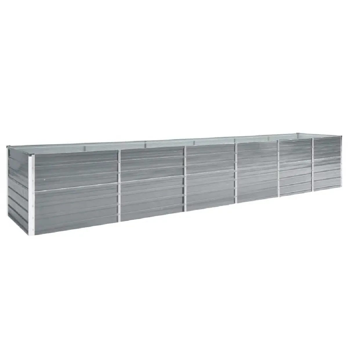 VidaXL Lit surélevé de jardin - Gris
