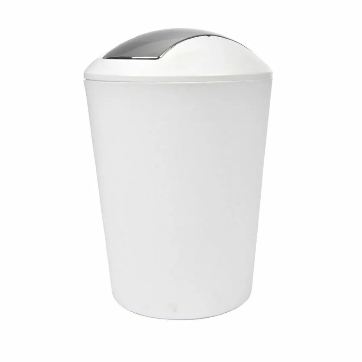 PARIS PRIX Poubelle &agrave; Bascule ""Vitamine II"" 5L Blanc