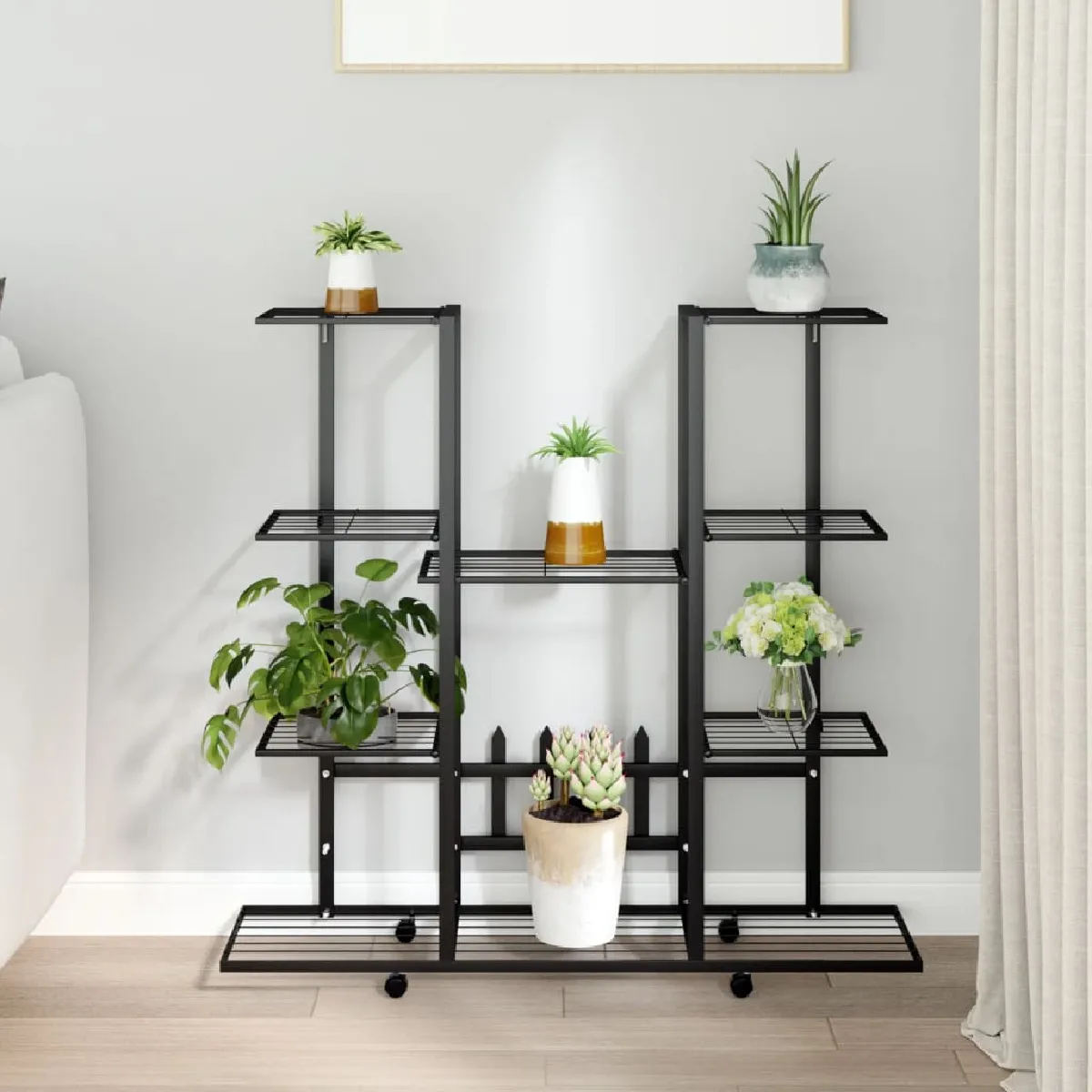 vidaXL Jardinière avec roues 94 5x24 5x91 5 cm - vue 2
