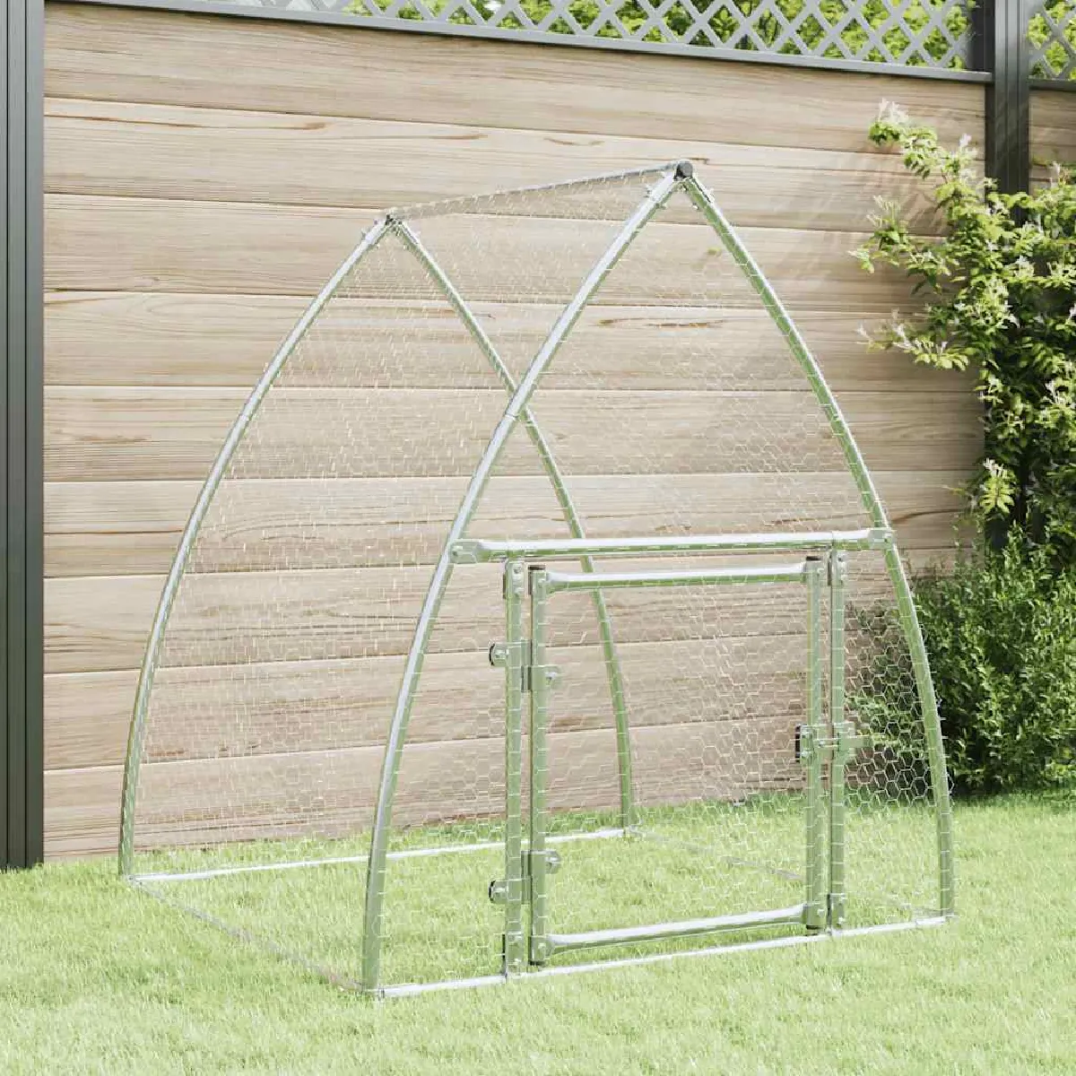 vidaXL Cage pour poules 100x105x120 cm acier galvanisé - vue 2