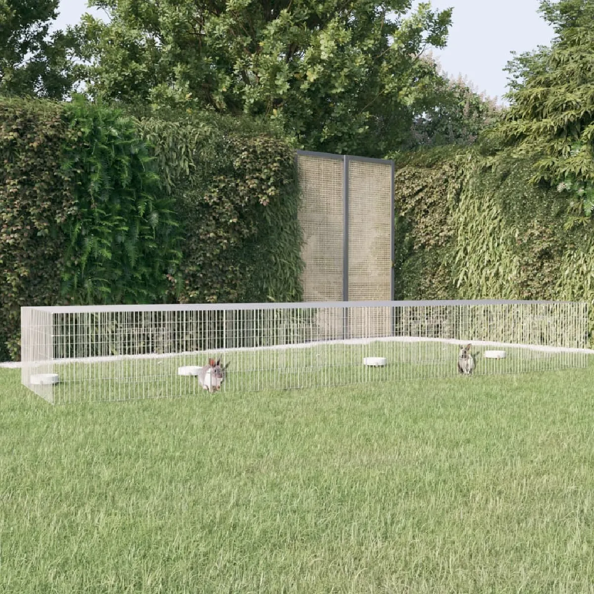 vidaXL Cage à lapin 4 panneaux - vue 2