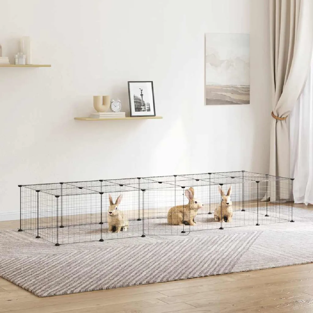 vidaXL Cage animaux de compagnie - Noir