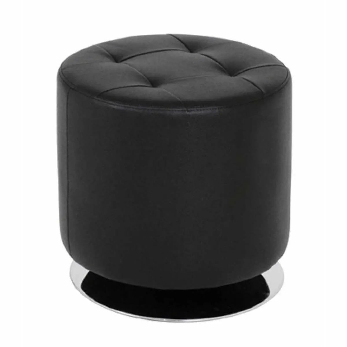 Paris Prix Noir Pouf Rond Design Martha