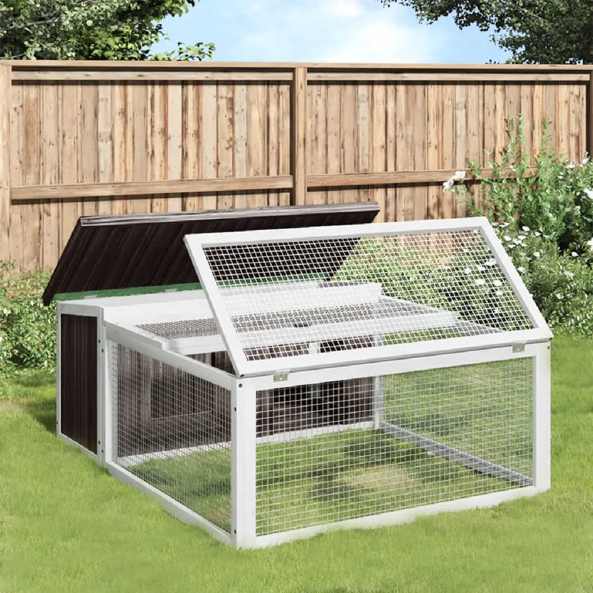 vidaXL Clapier 117 5x97x47 5 cm - vue 2