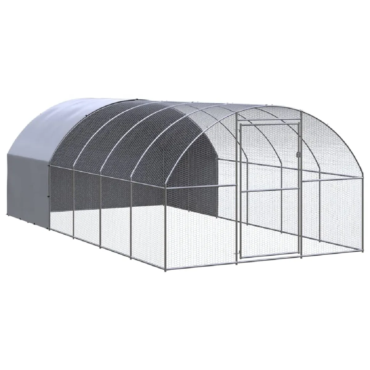 vidaXL Poulailler 3x6x2 Acier galvanisé - vue 2