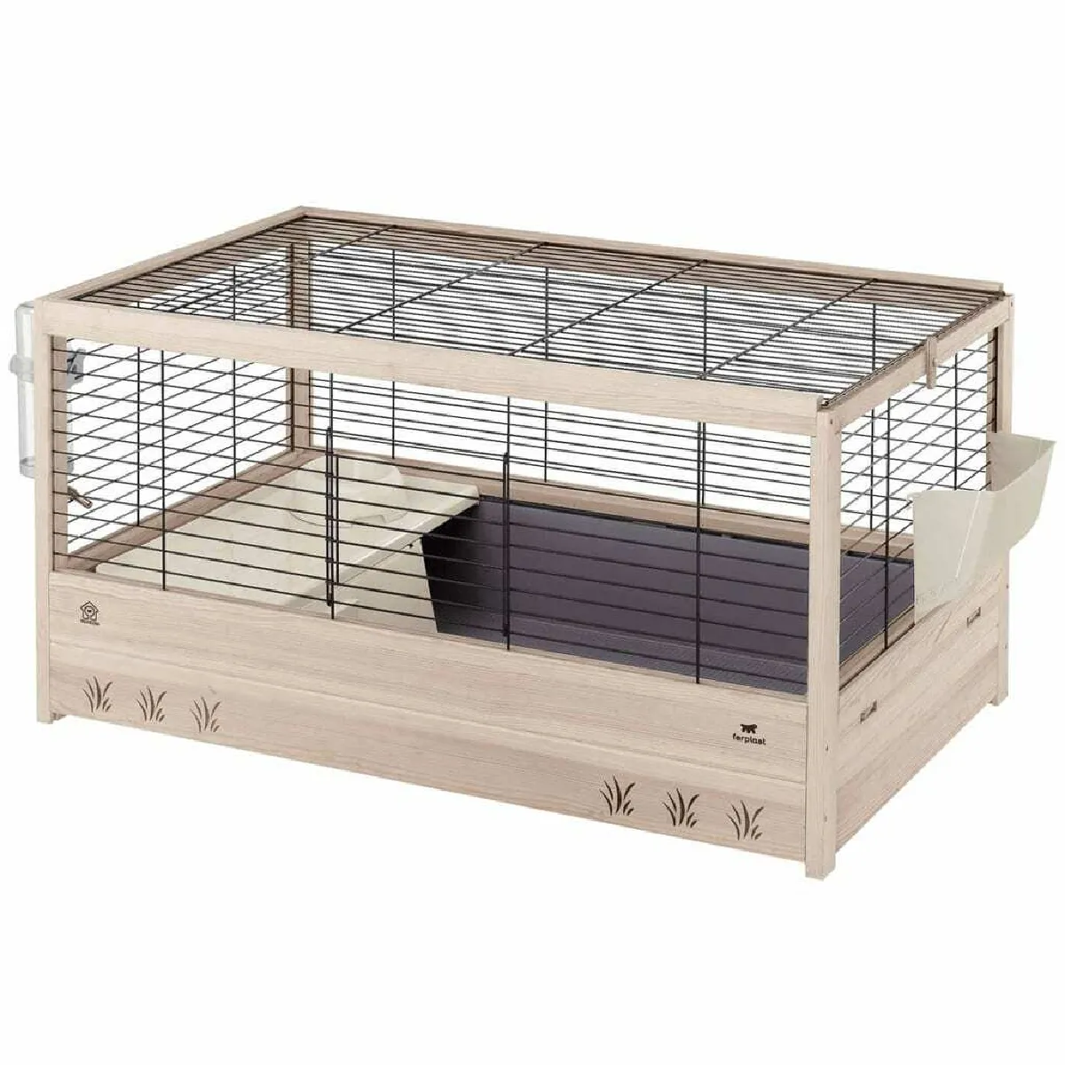 Ferplast Cage pour lapins Arena - Noir et beige
