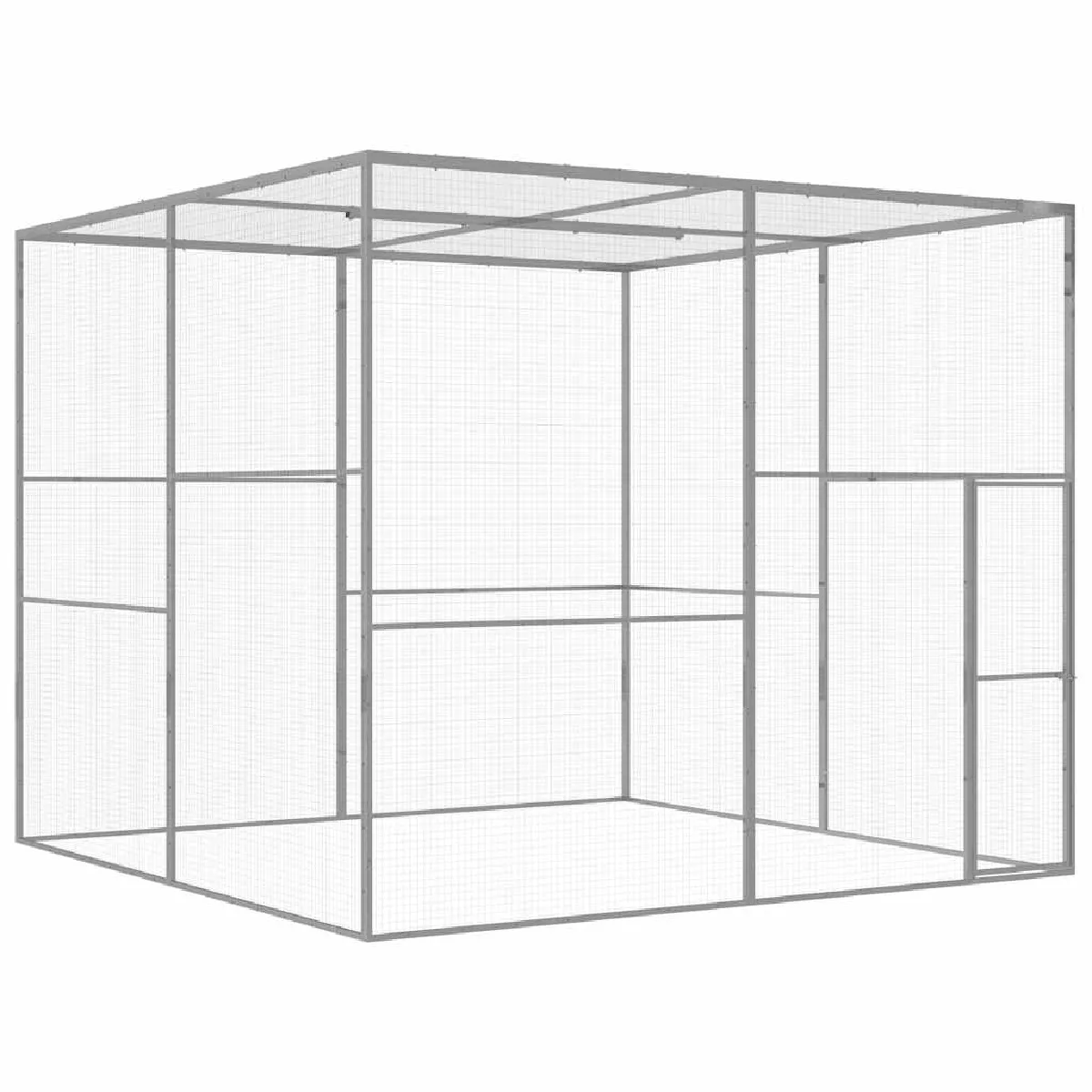 vidaXL Cage pour chat acier galvanisé 3x3x2.5 m vidaXL Cage pour chat acier galvanisé 3x3x2.5 m