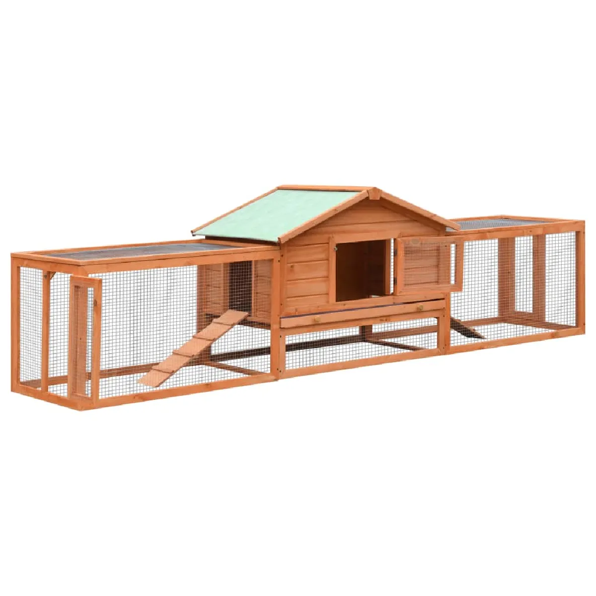 vidaXL Clapier Pin massif Sapin 310x70x87 cm - vue 2