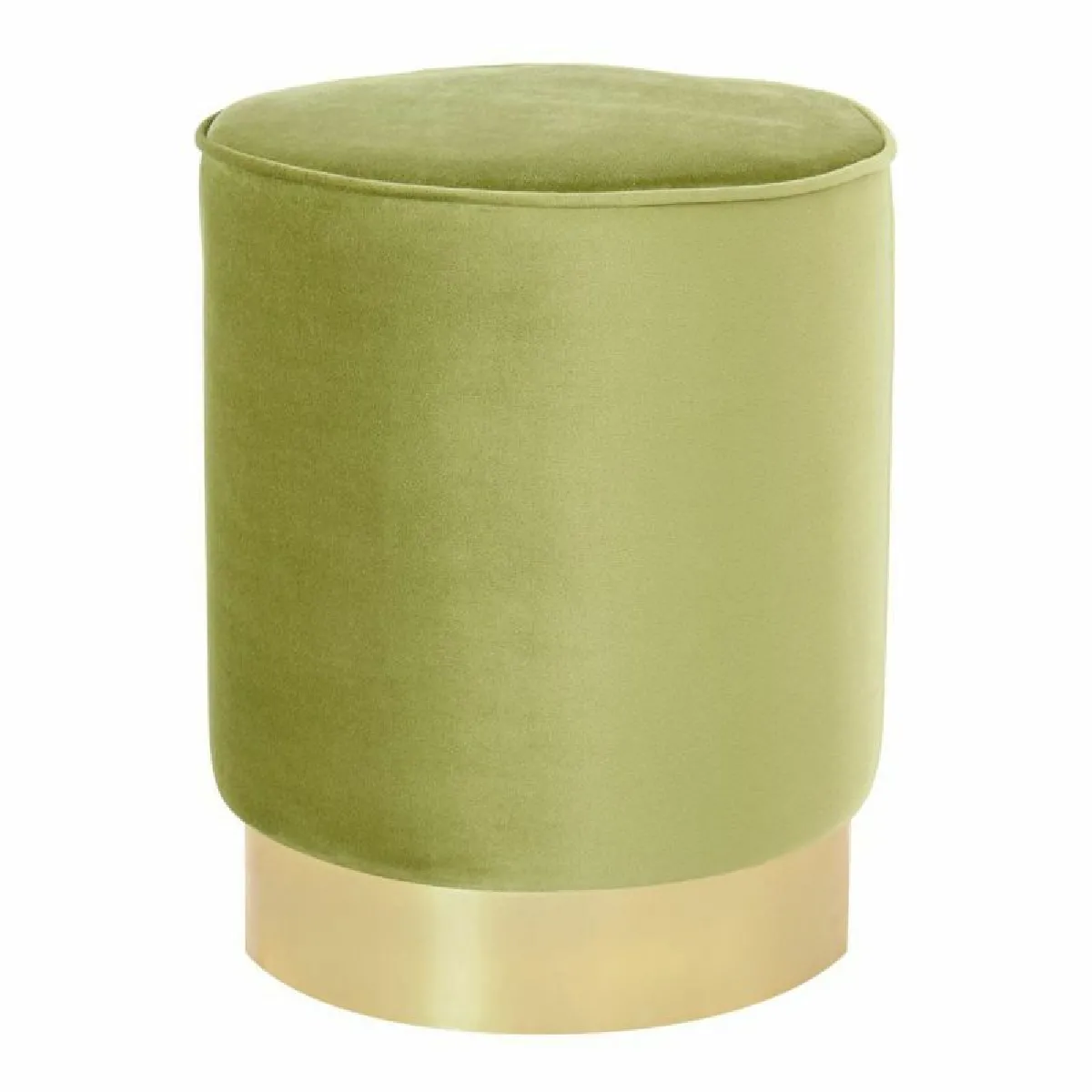 Paris Prix Vert Pouf Design En Velours "Nena" 43Cm - Image 2