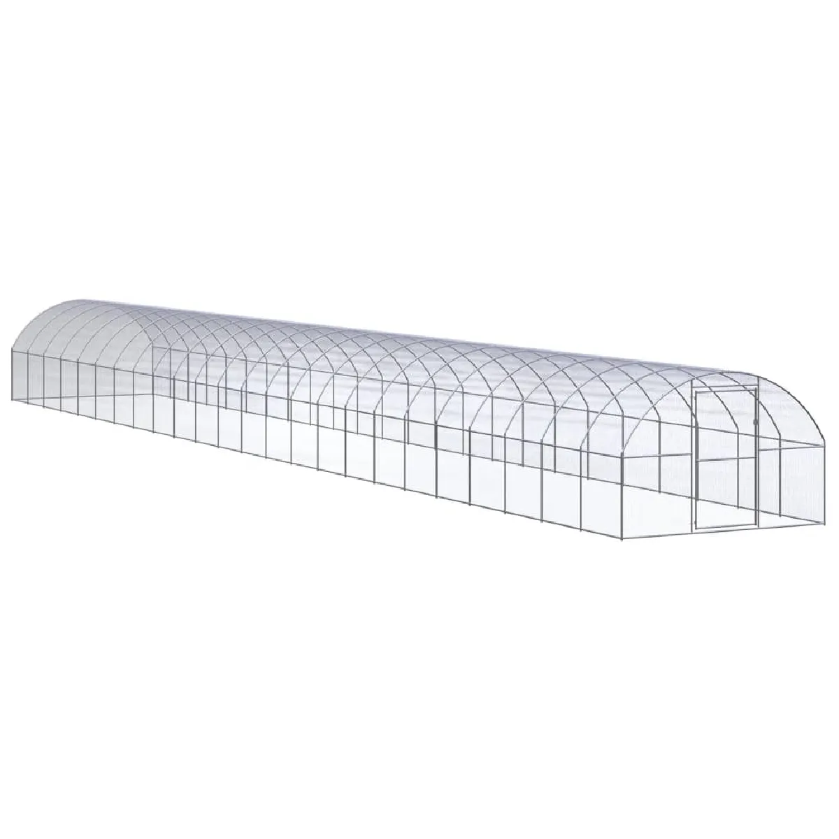 vidaXL Poulailler 3x24x2 m Galvanisé