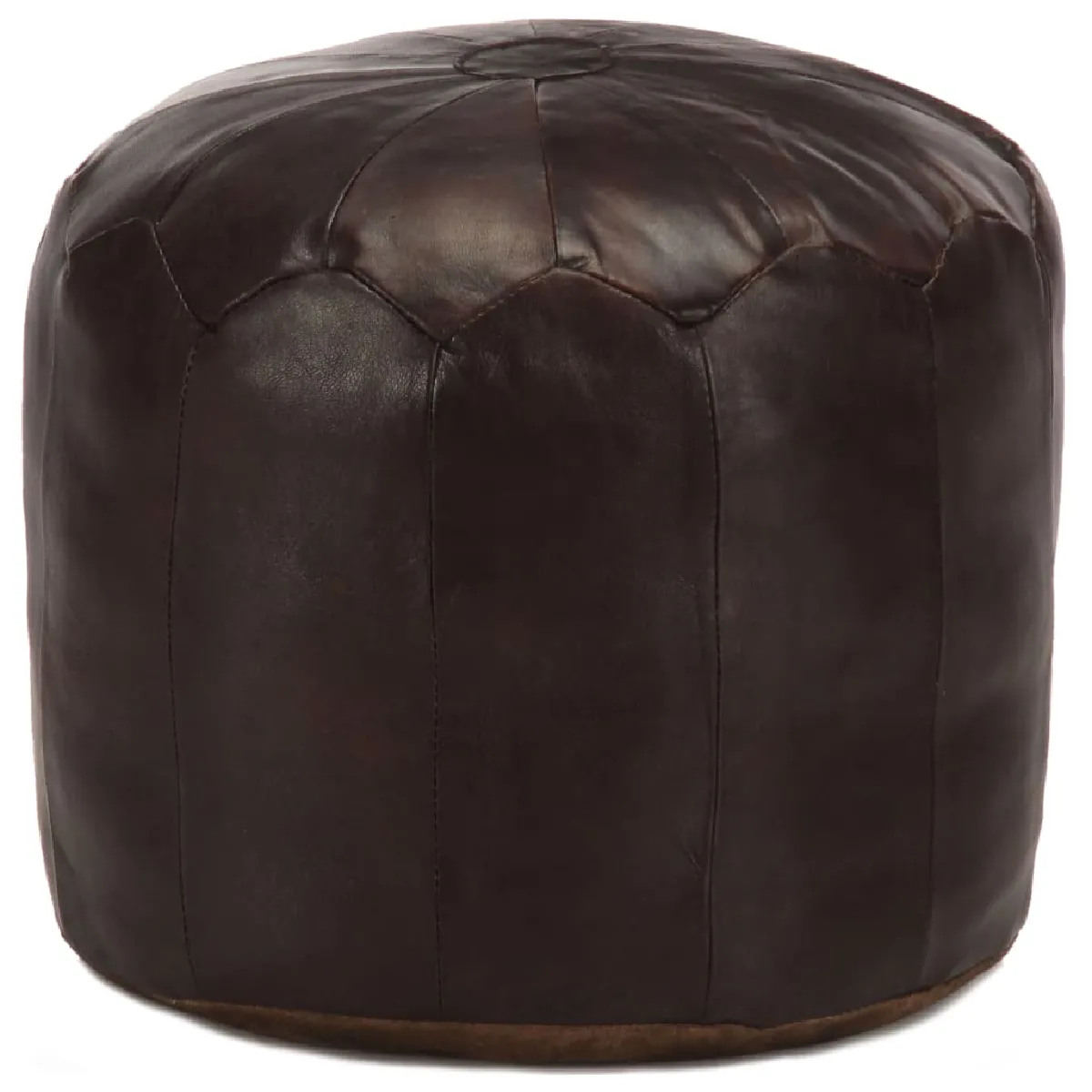 Vidaxl Marron Pouf - Foncé