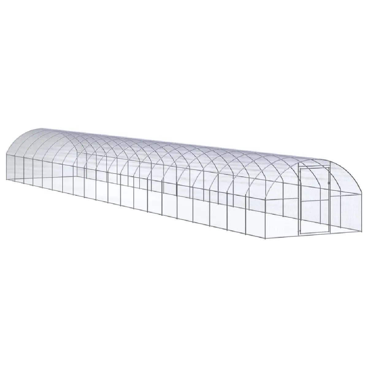 Vidaxl Poulailler dextérieur 3 x 20 x 2 m Acier galvanisé 138.75kg