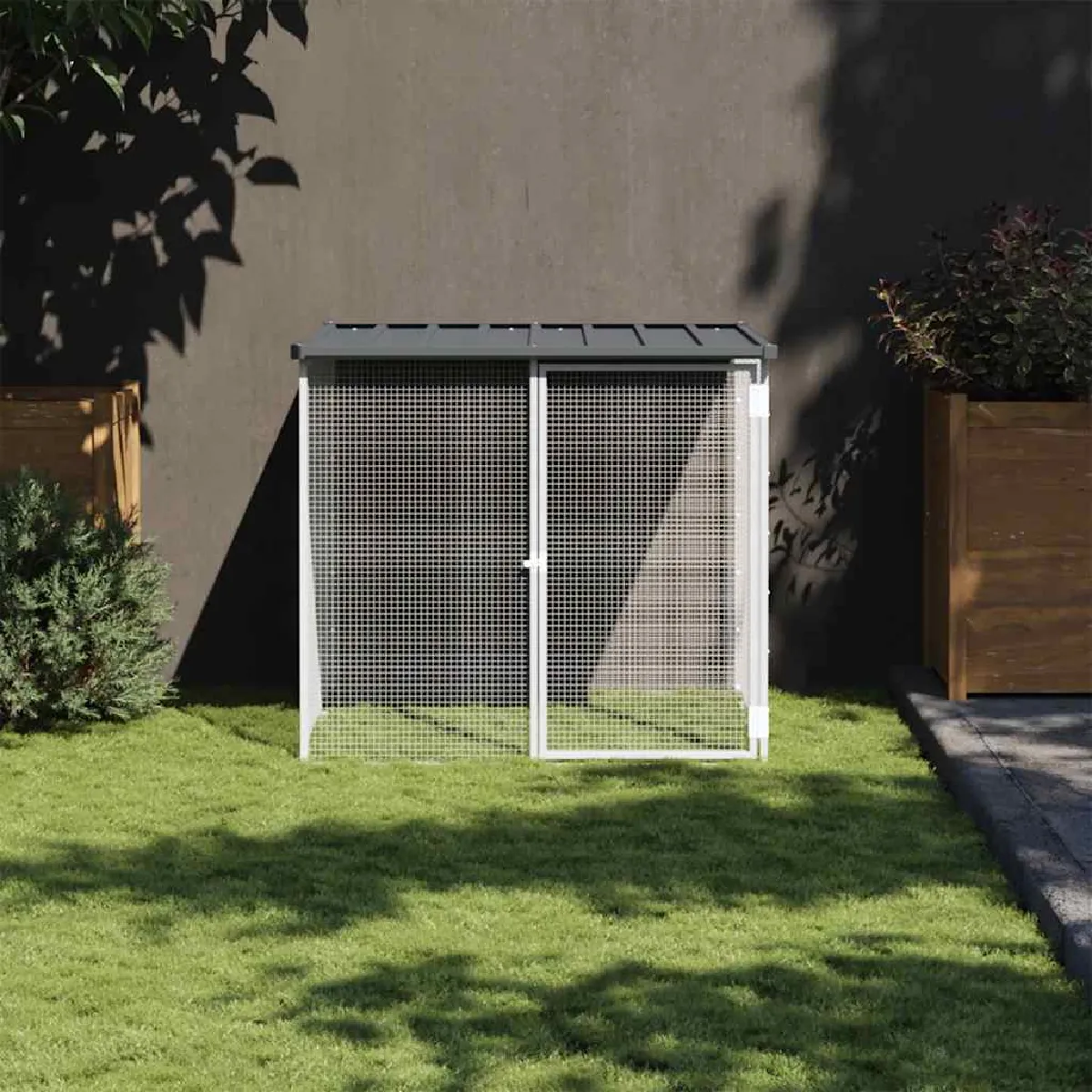 Vidaxl Poulailler avec toit anthracite 103x98x90 cm - vue 2