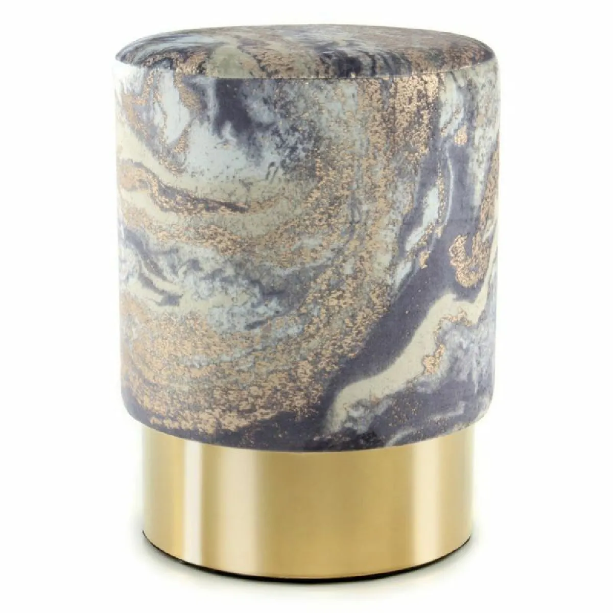 Paris Prix Bleu/Clair Pouf Rond Moderne