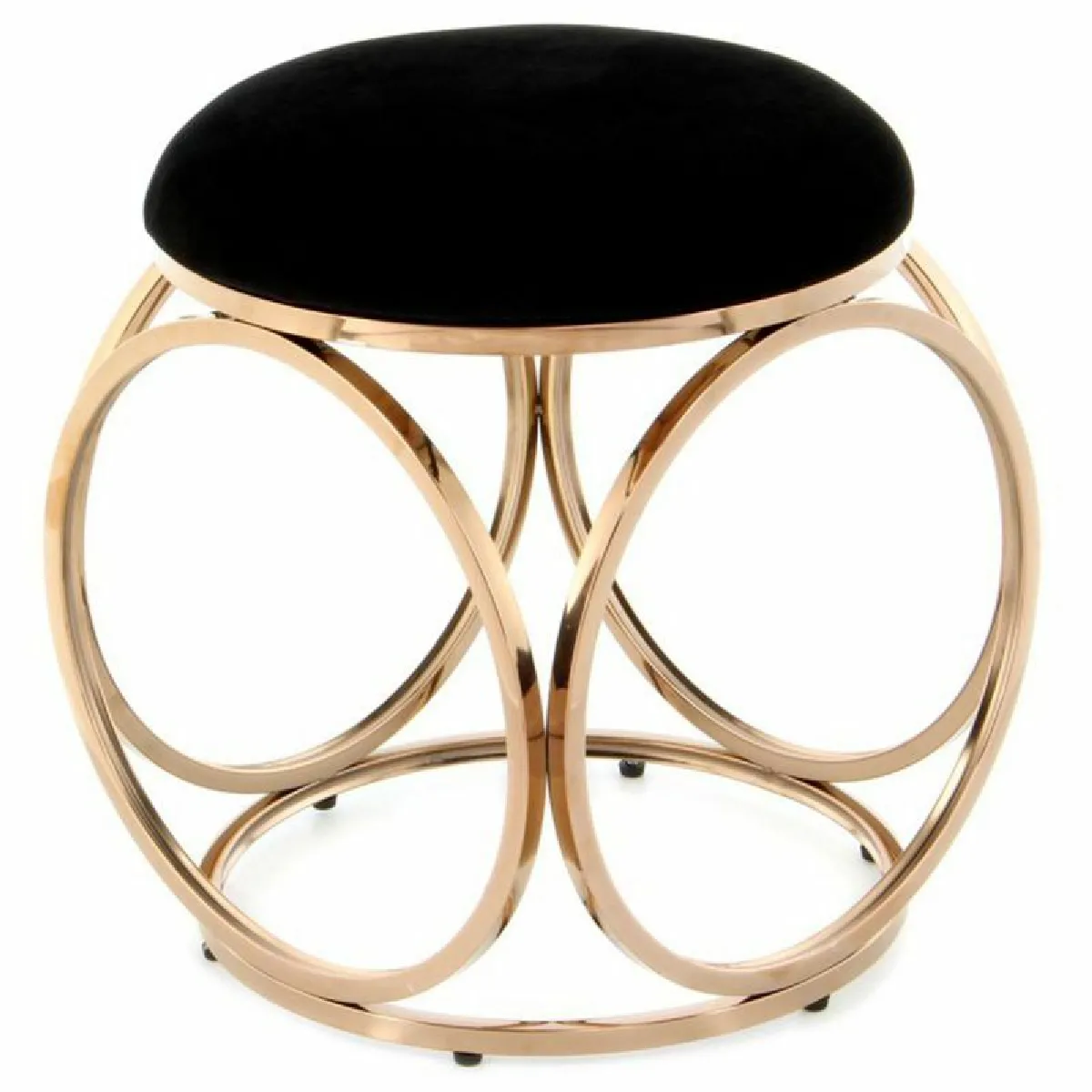 Paris prix Tabouret Whitney - Noir et or rose