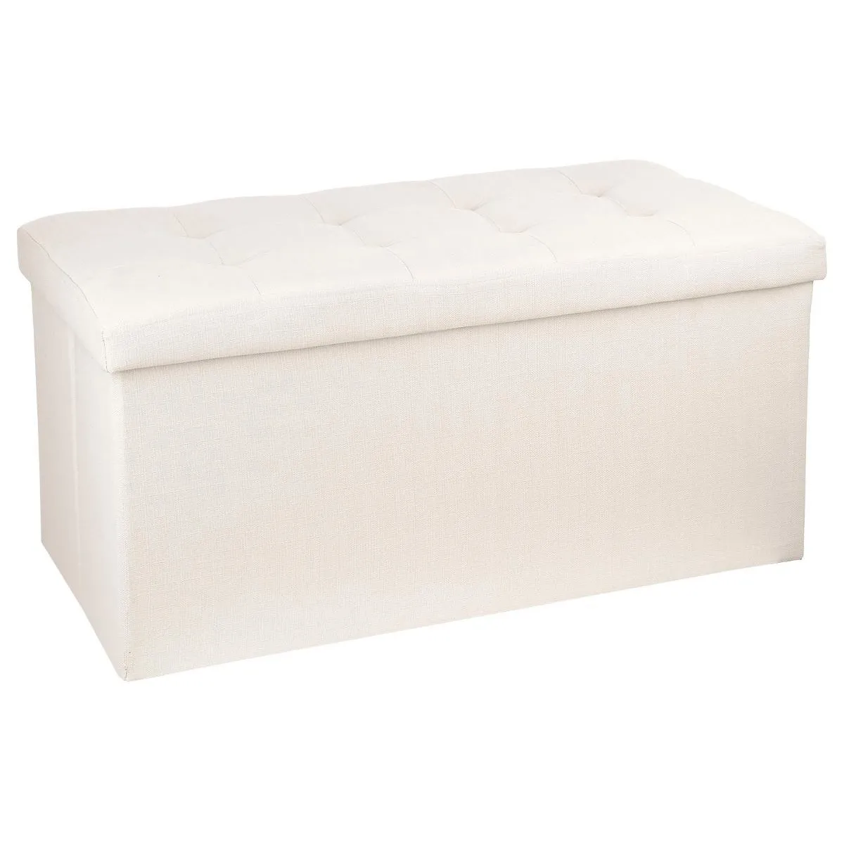 Atmosphera Beige Pouf Pliant Double