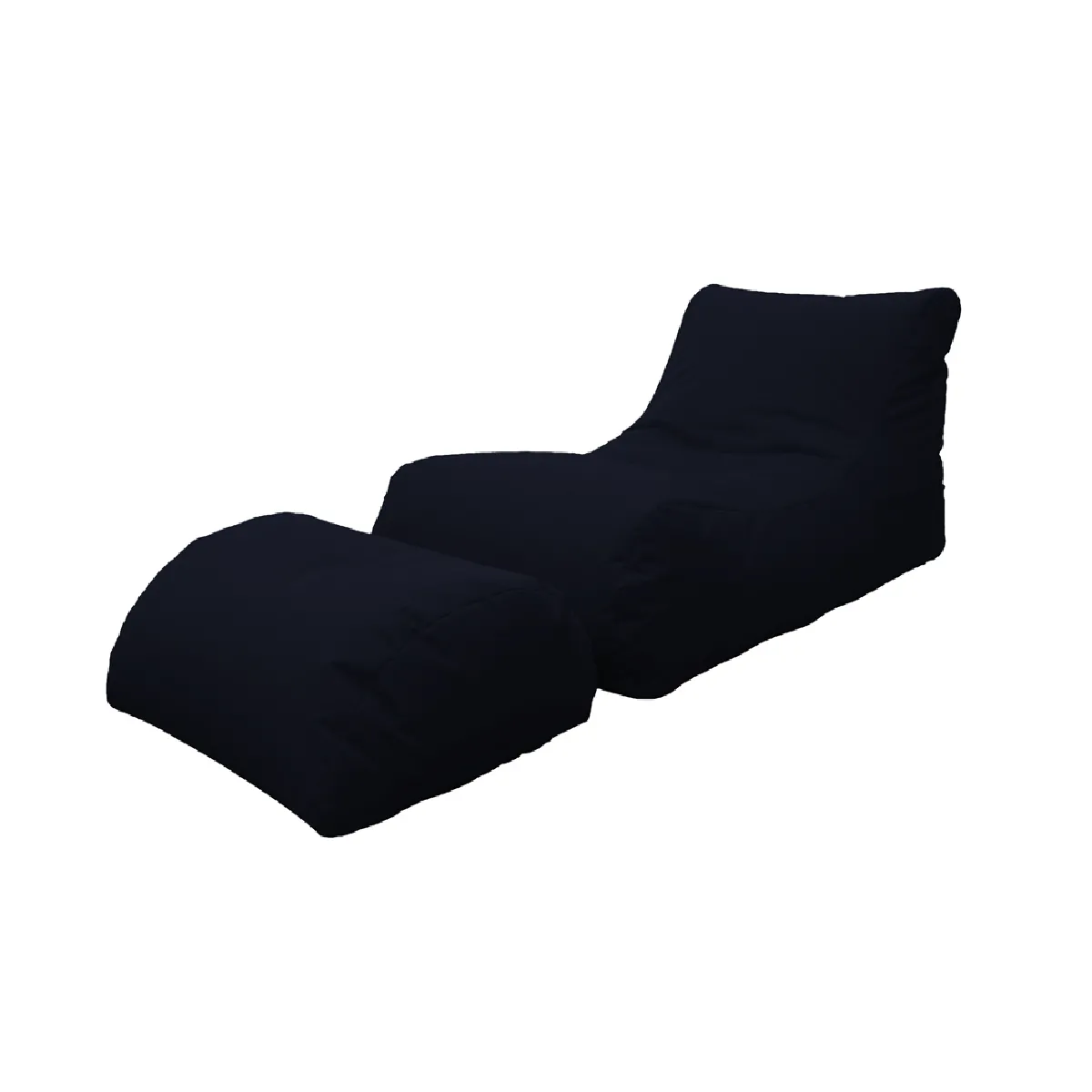 Alter Pouf chaise longue - Noir Alter Pouf chaise longue - Noir