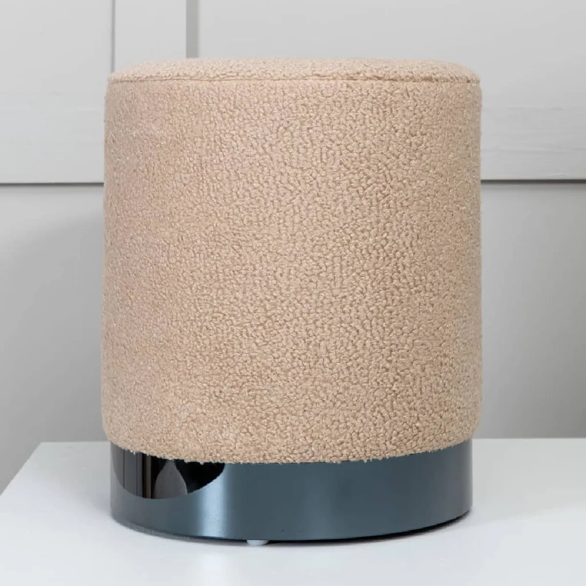 Venture Home Beige/Noir Pouf Benji