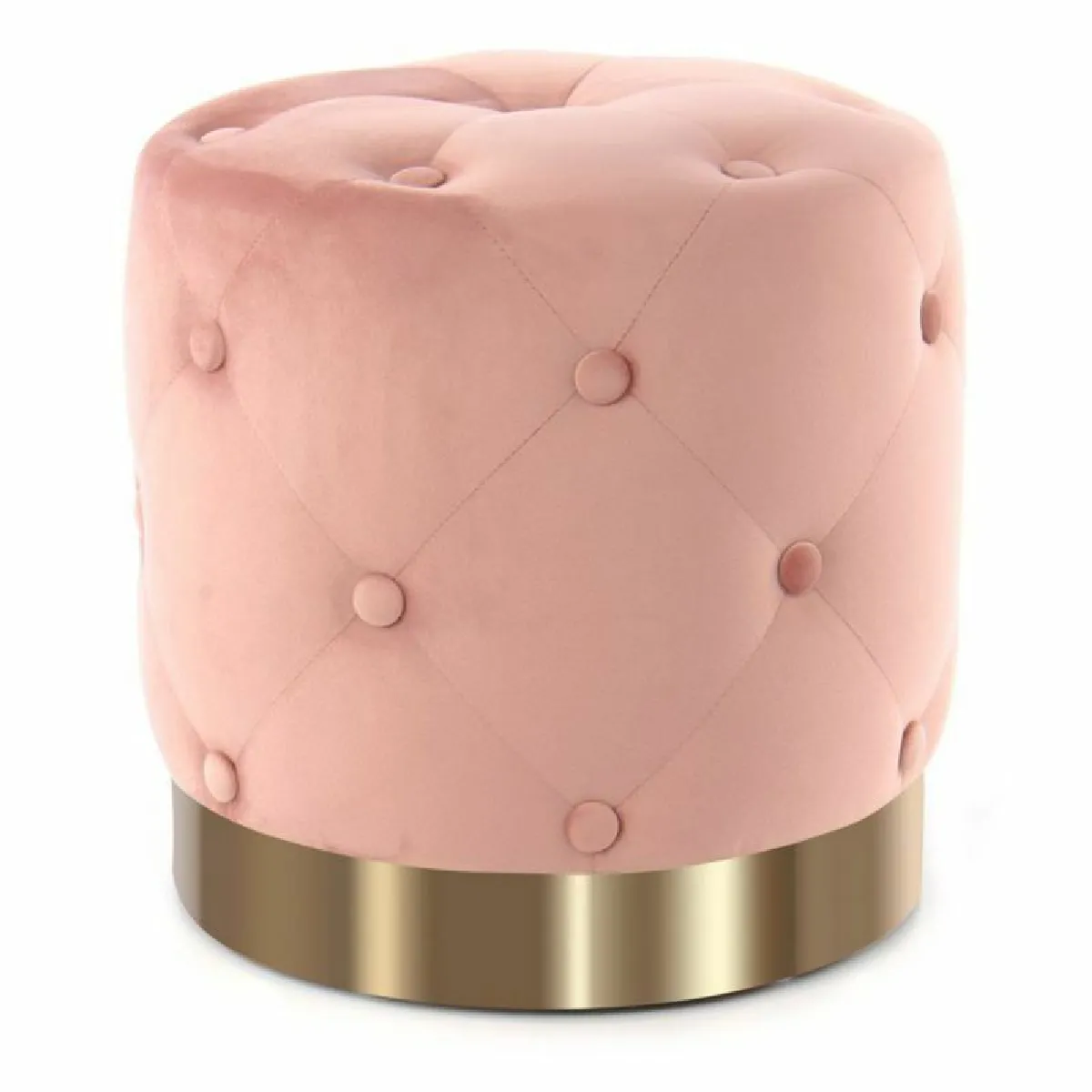 Paris Prix Rose Pouf Rond Design "Piano" 40Cm - Image 2