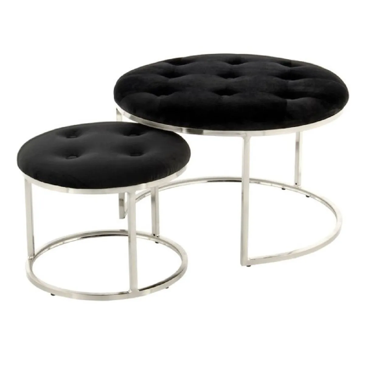 Paris prix Lot de 2 tabourets design - Noir Paris prix Lot de 2 tabourets design - Noir