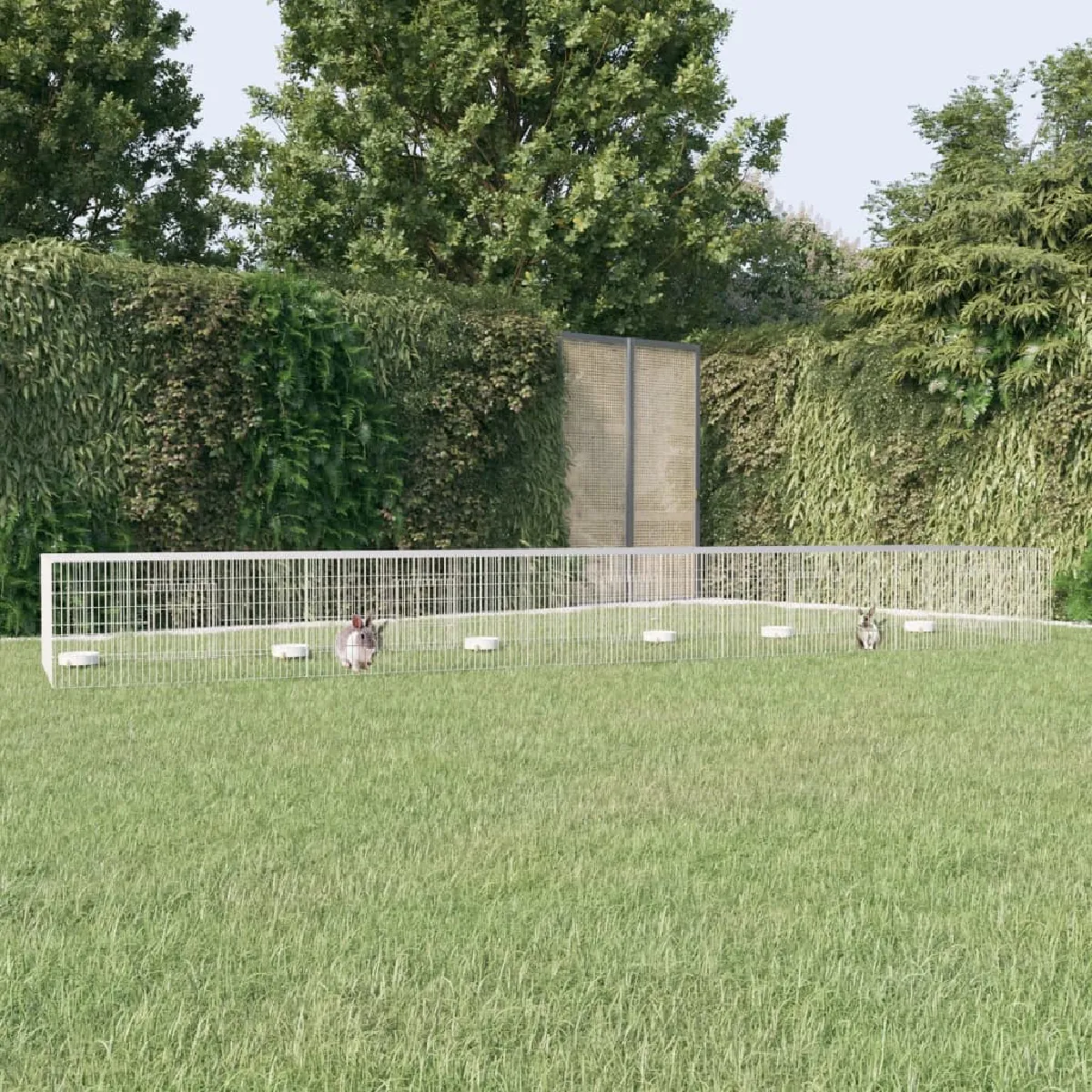 VidaXL Cage à lapin 5 panneaux 541x109x54 cm - vue 2