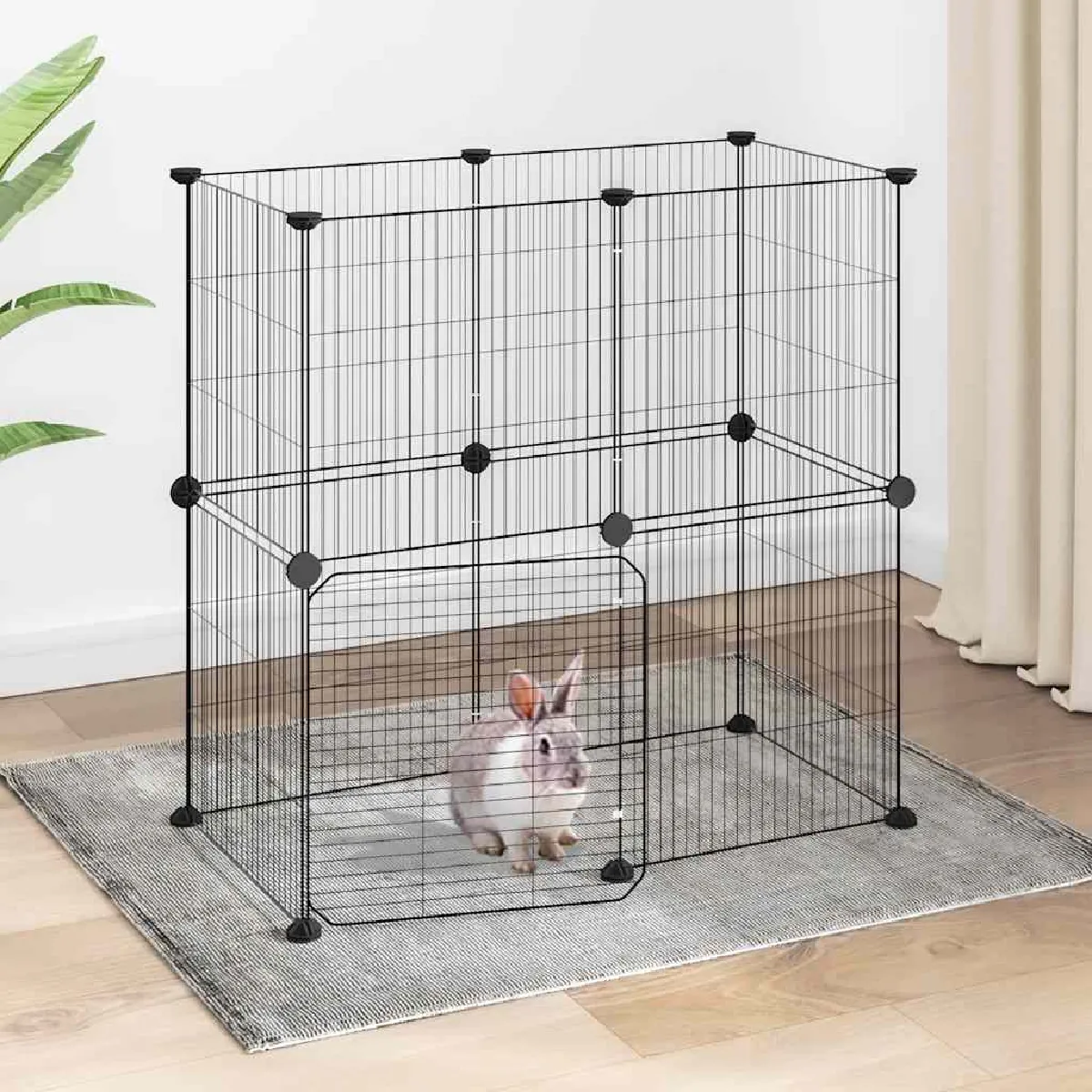 vidaXL Cage pour animaux 12 panneaux - vue 2