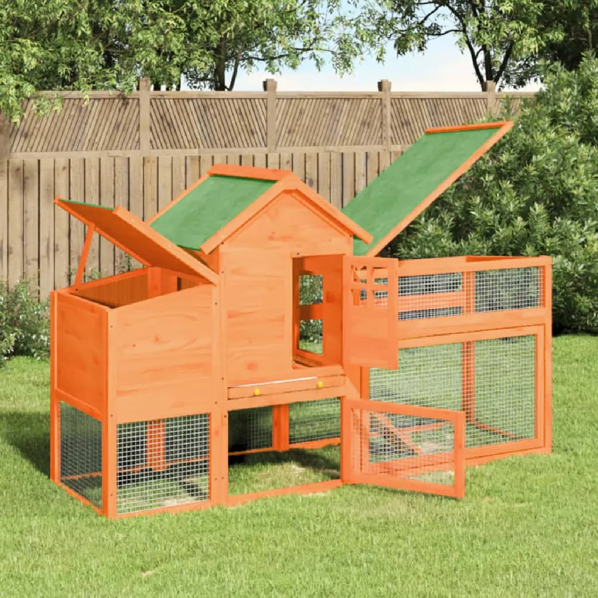 vidaXL Poulailler 186 5x58 5x113 cm bois - vue 2