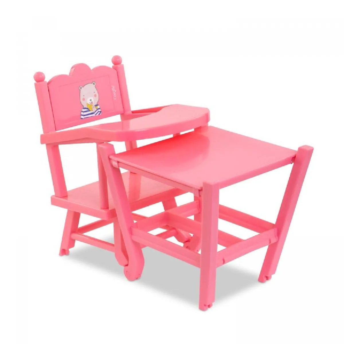 Corolle Chaise haute pour poupon 36-42 cm - Rose Corolle Chaise haute pour poupon 36-42 cm - Rose