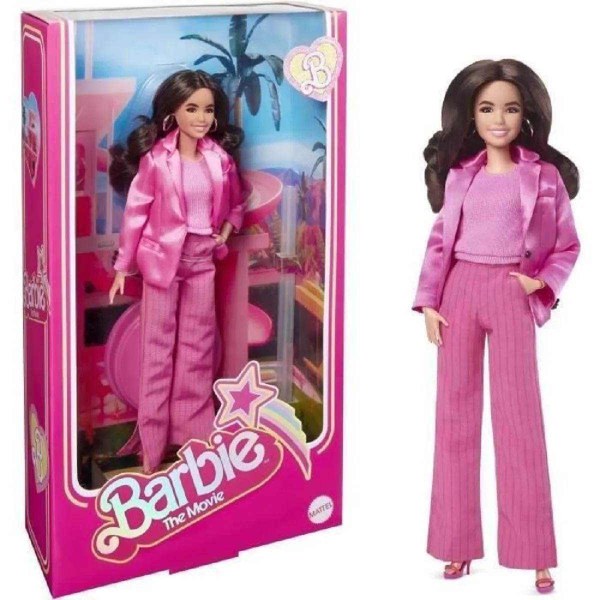 Barbie Le Film Coffret Poupée Mannequin 3 Tenues Ensemble Trois Looks Emblématiques Chaussures Et Accessoires Inclus À Collectionner Jouet Enfant HPJ98 - vue 8