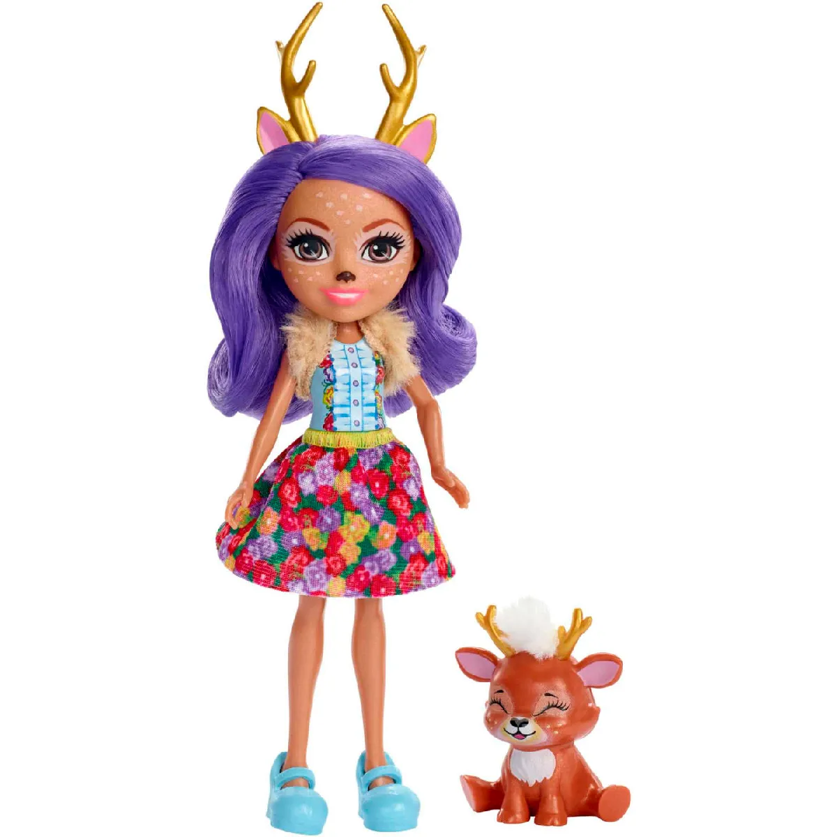 Mini-Poupée Mattel Enchantimals Danessa FXM75 – Thématique Biche avec Figurine Animale