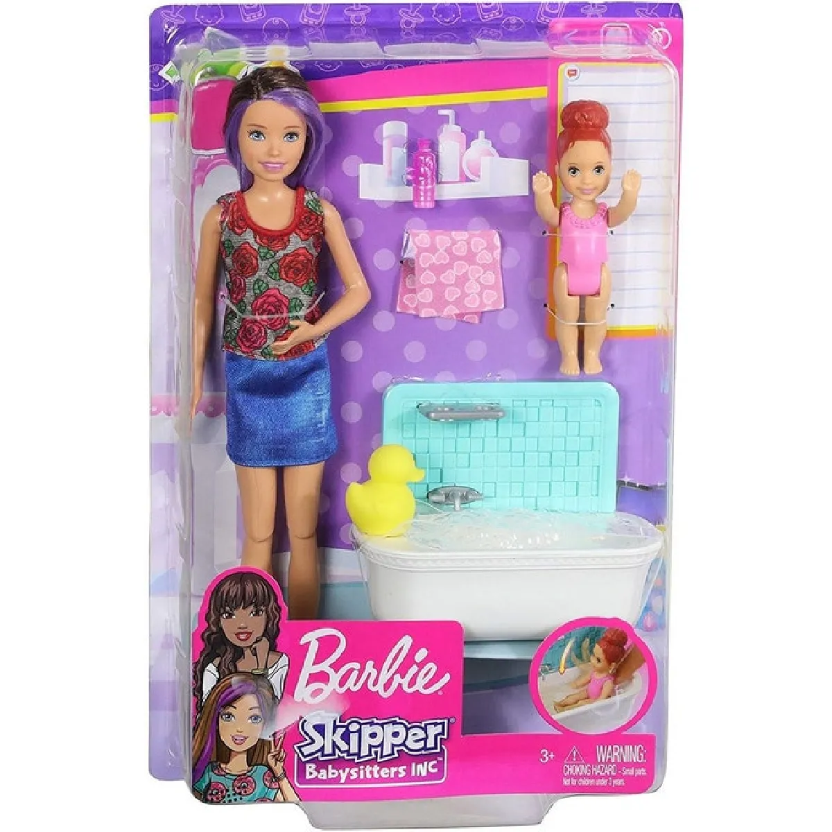 Mattel C poupée mannequin C baby-sitter heure du bain pour garçon - vue 3