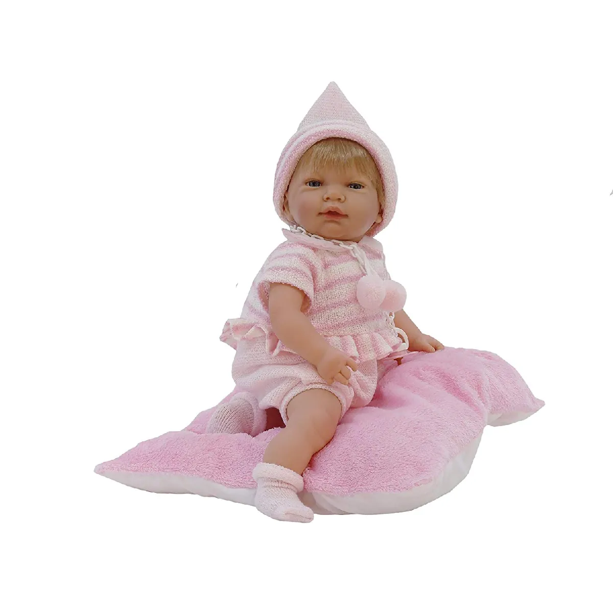 Nines d'Onil Poupée Reborn 45 cm Rose Poupon Rue du Commerce