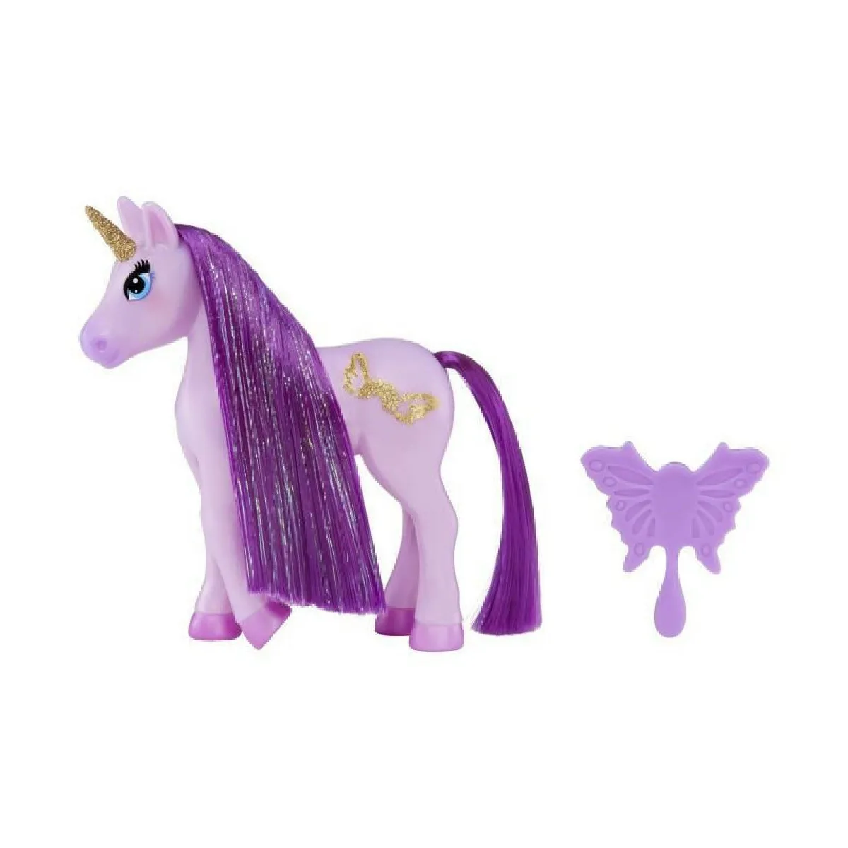 Générique Violet Peluche Licorne En Tissu Doux