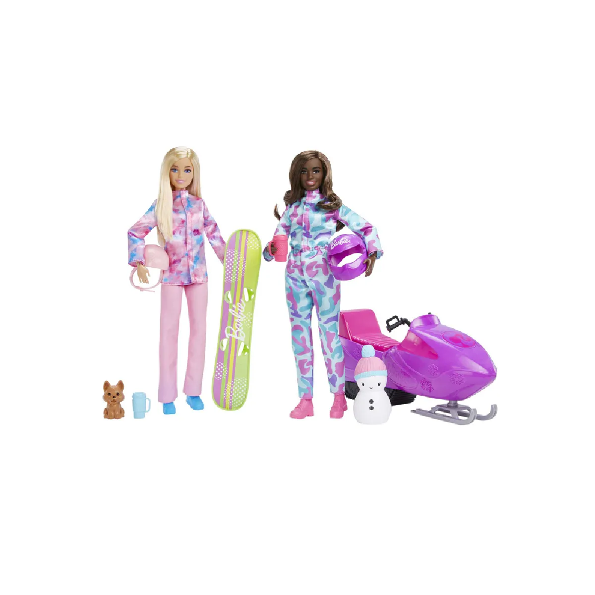 Barbie Coffret Deux Poupées Barbie Sports Dhiver Coffret Poupée Mannequin Et + - vue 7