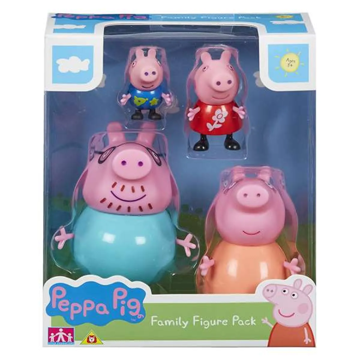 Figurines Peppa Pig Bandai 4 Pcs