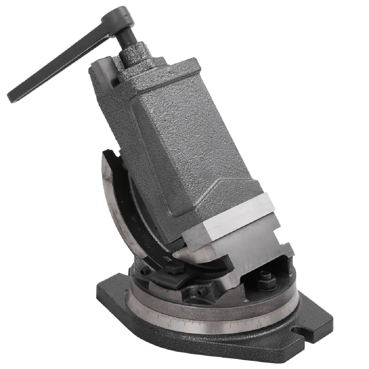 Vidaxl Gris Étau Inclinable À 2 Axes 100 Mm - Image 3