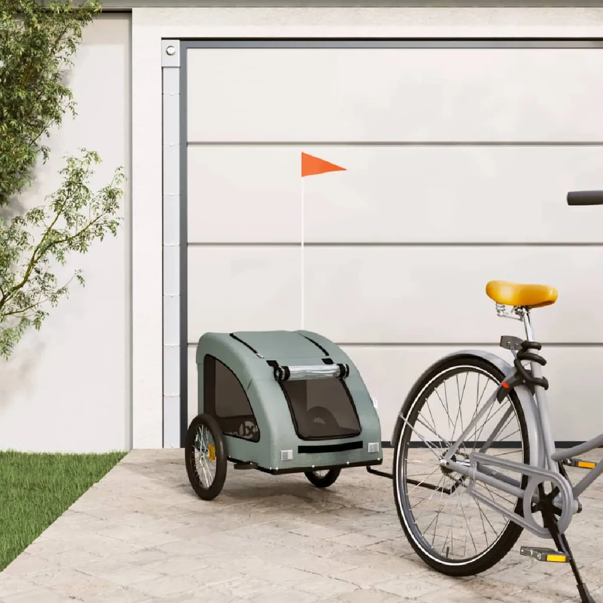 vidaXL Remorque de Vélo pour Animaux - vue 9