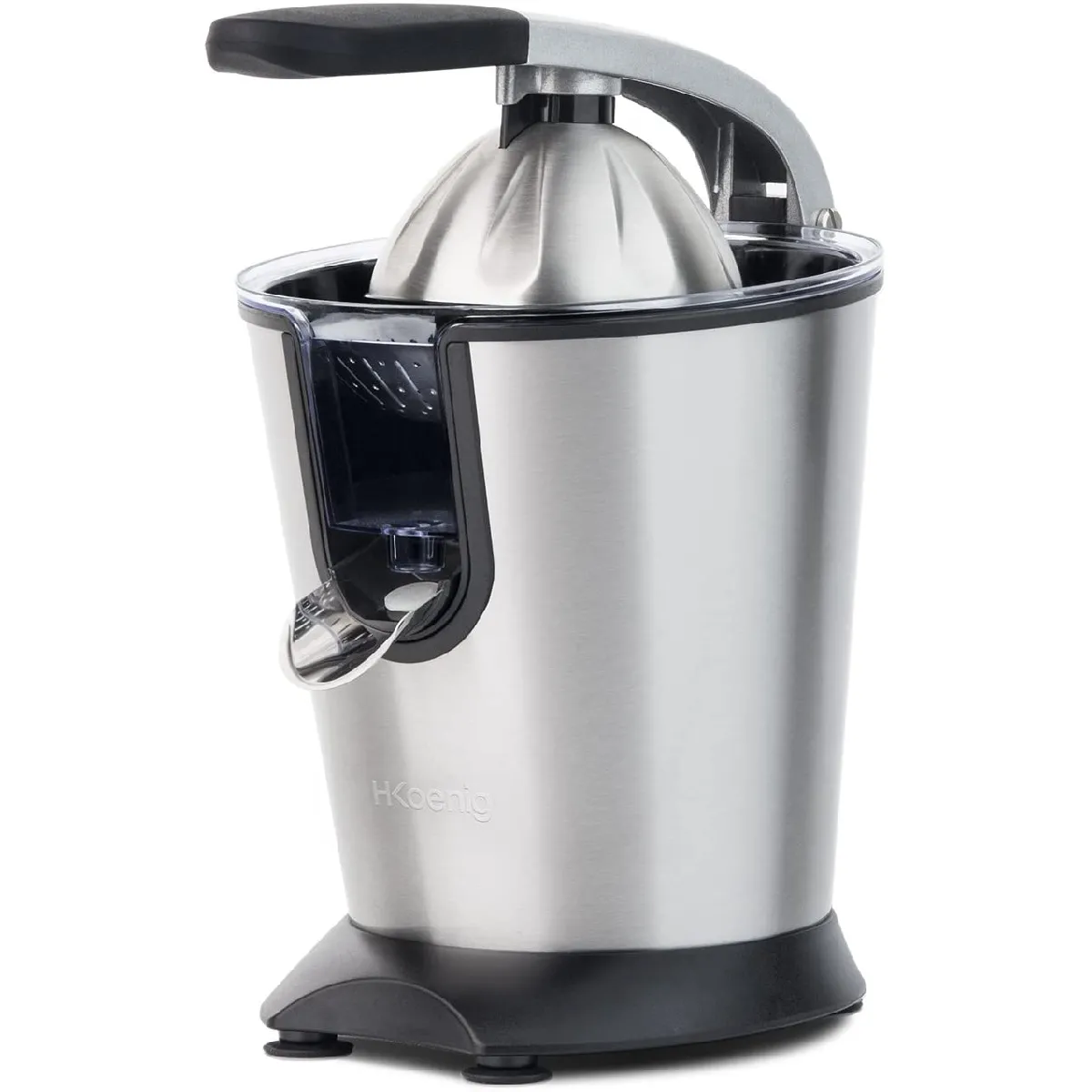 H.Koenig Presse Agrumes Electrique Levier Professionnel INOX Pastel AGR88 sans BPA Automatique Puissant Bec Anti Gouttes Compatible Lave Vaisselle - vue 10