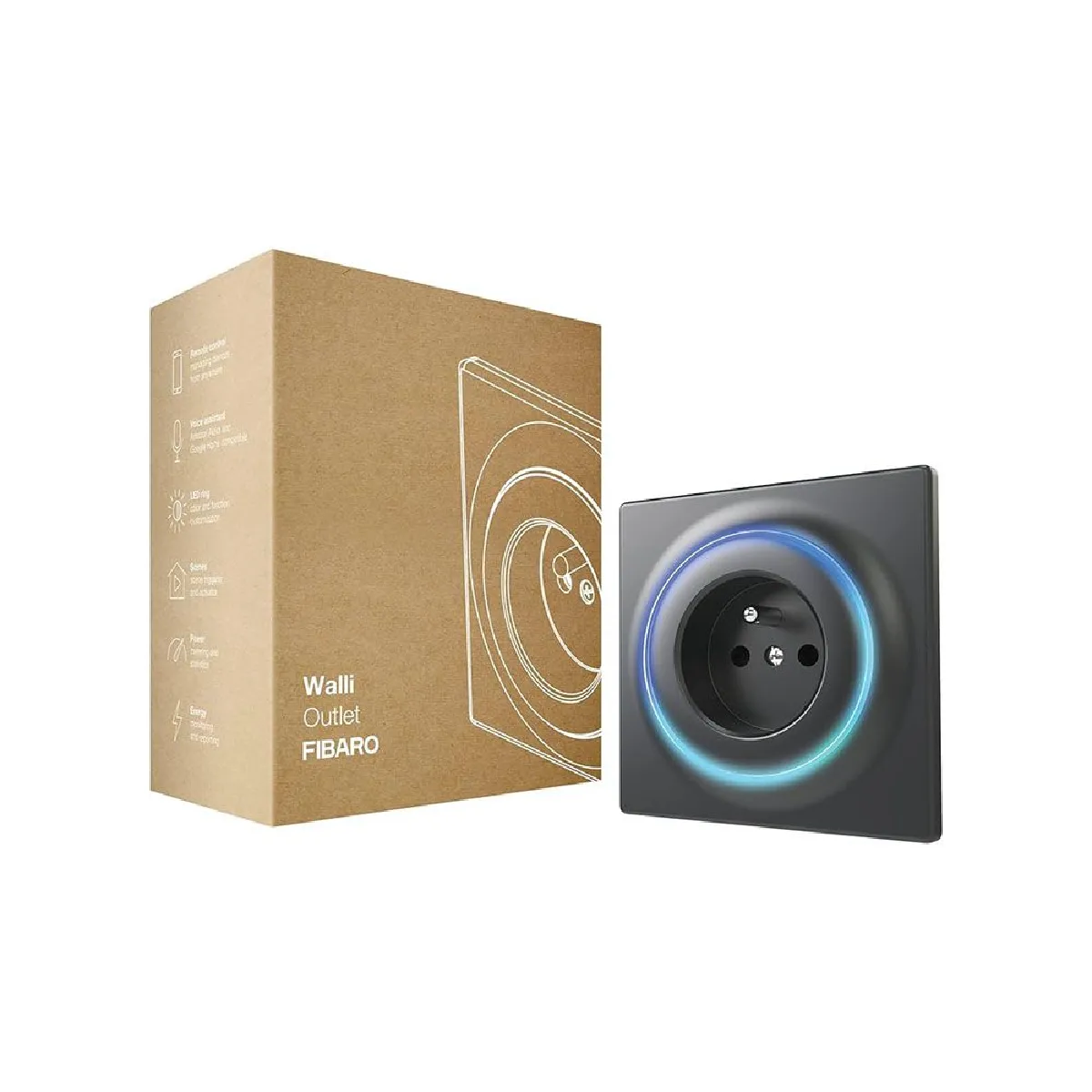 Fibaro Prise Murale Intelligente Z-Wave Plus