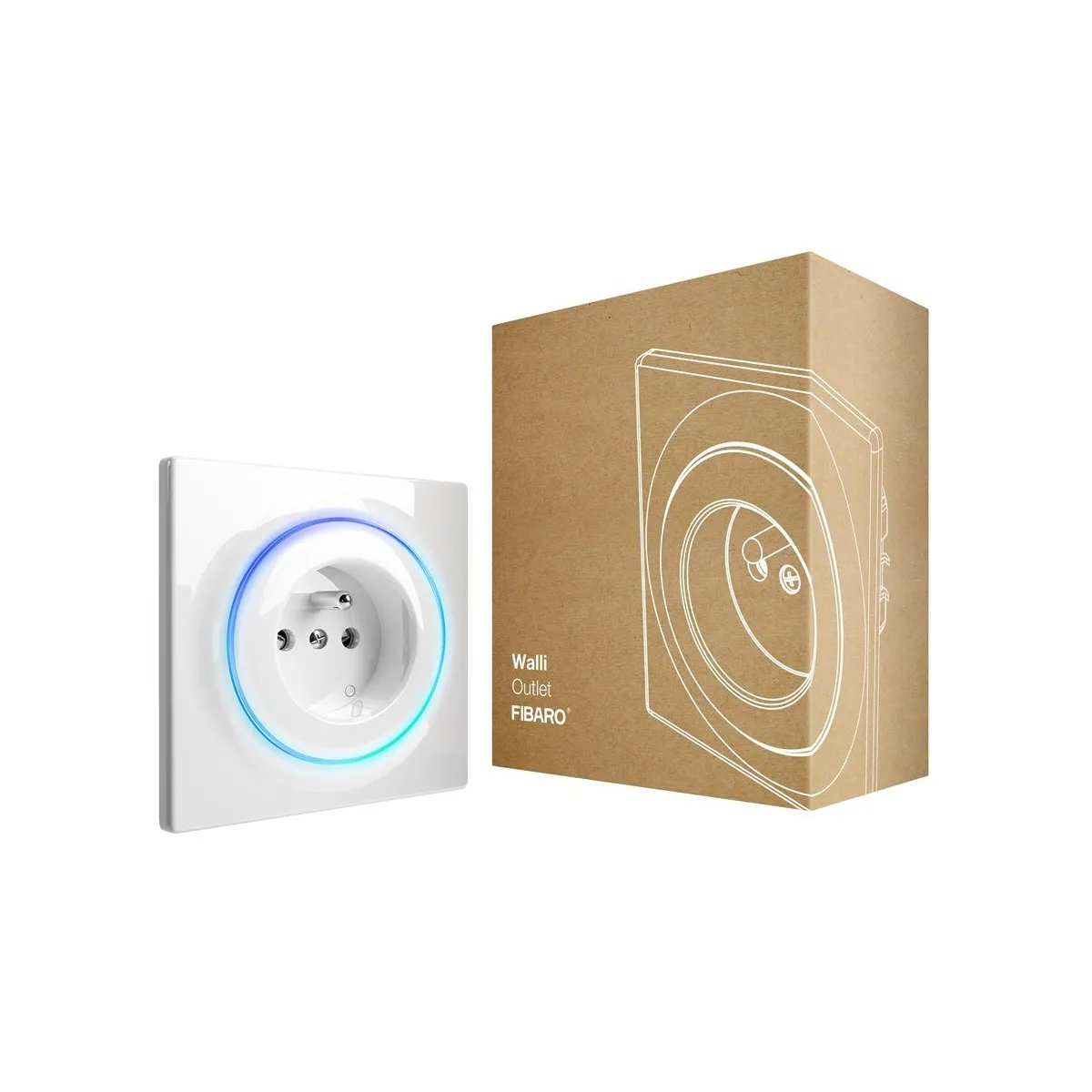 Fibaro Prise Murale Intelligente Walli Outlet Type E